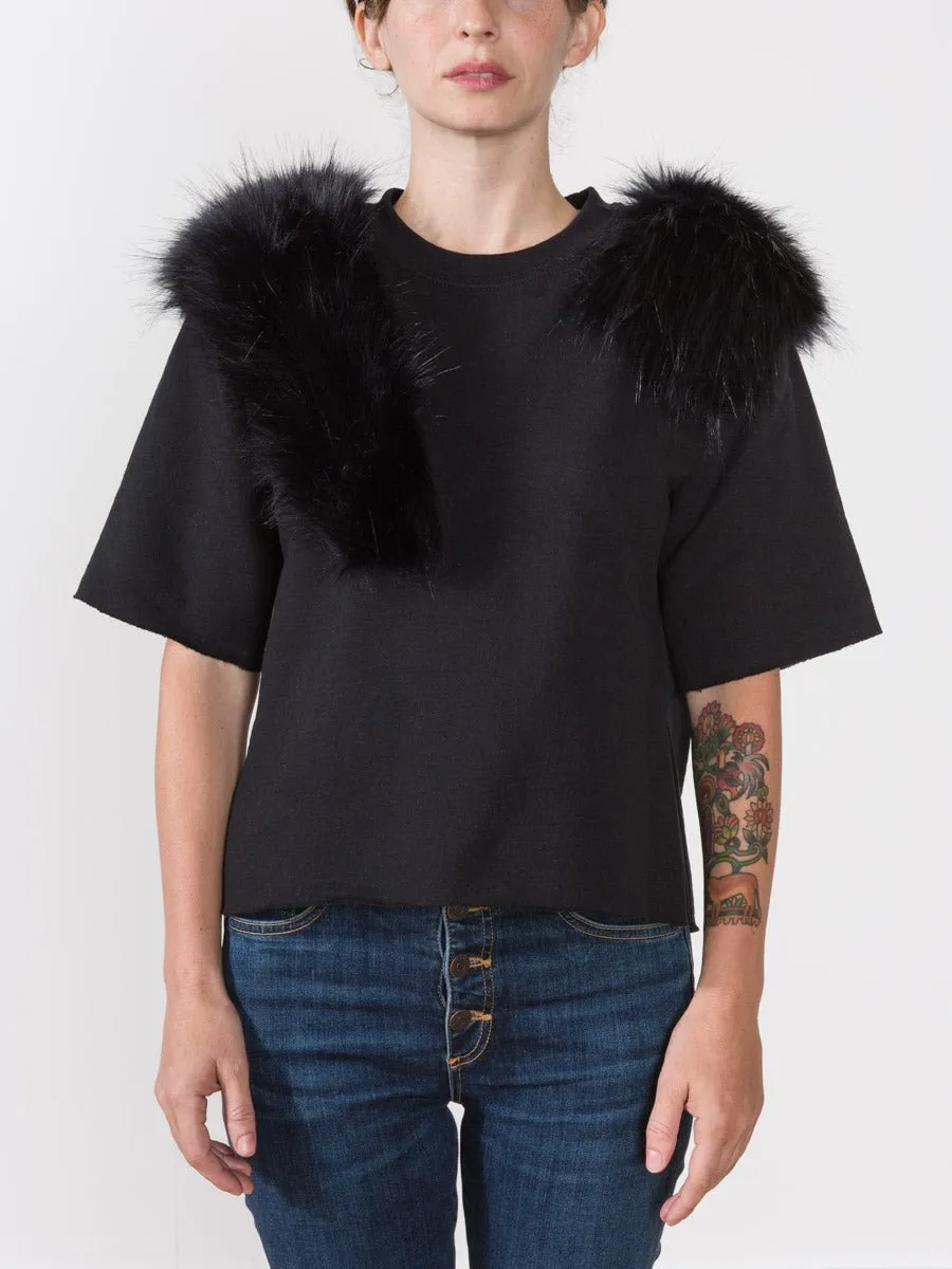 pullover with fur
