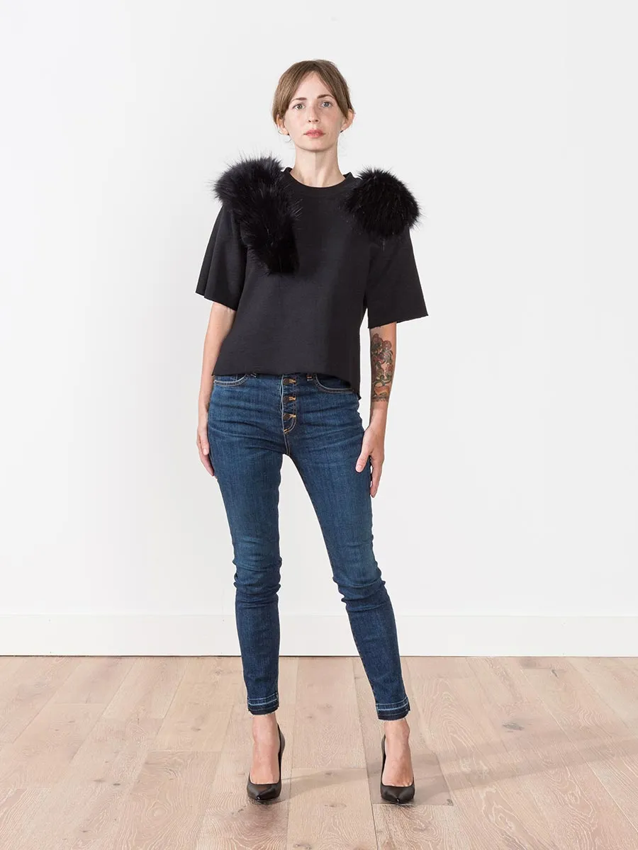 pullover with fur