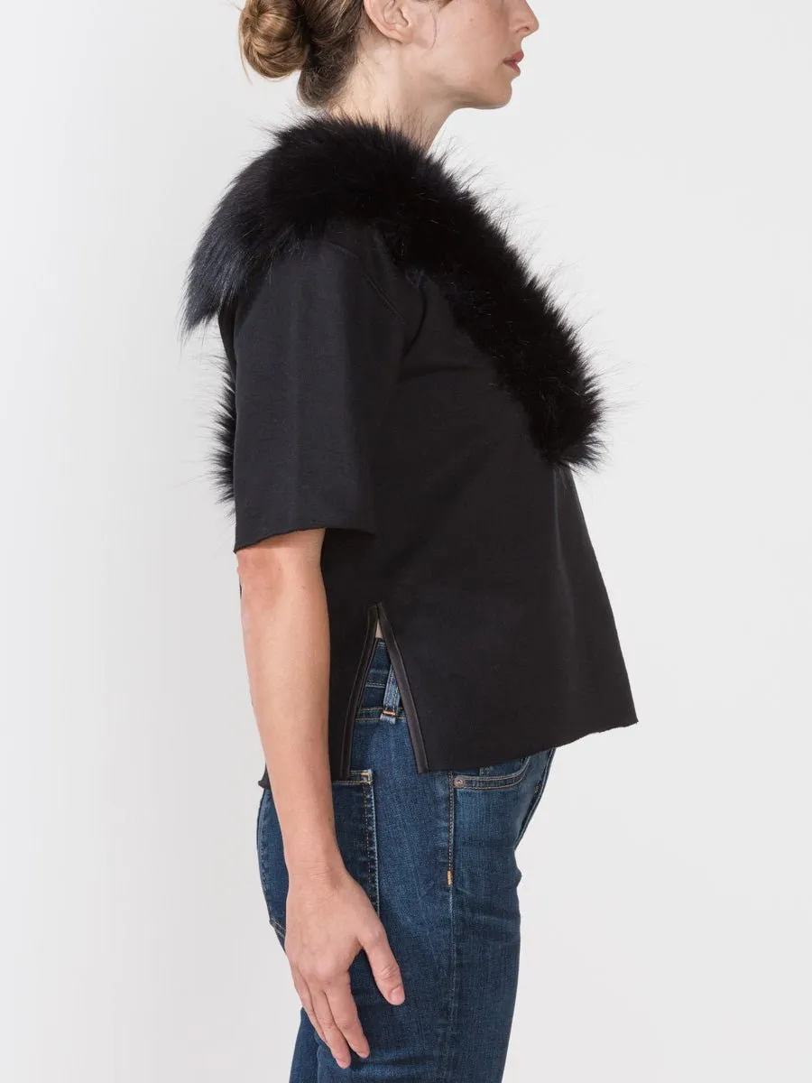pullover with fur