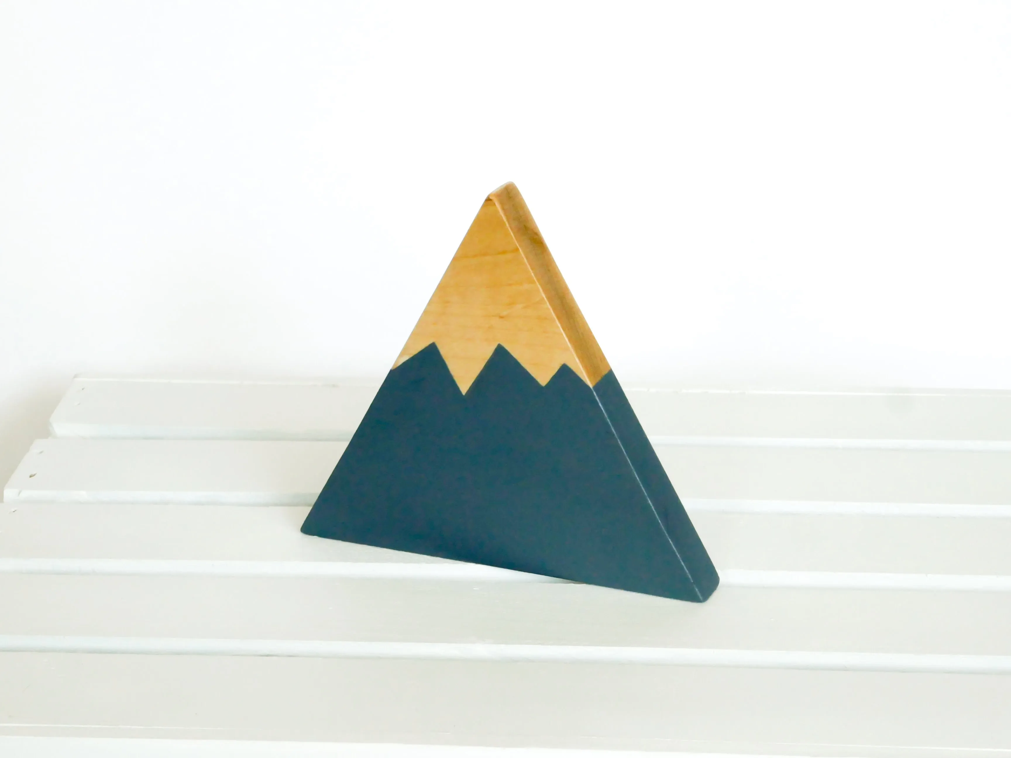 "Adventure" Wooden Mountain - Charcoal Gray