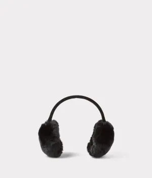 Rabbit Fur Earmuffs :: Black