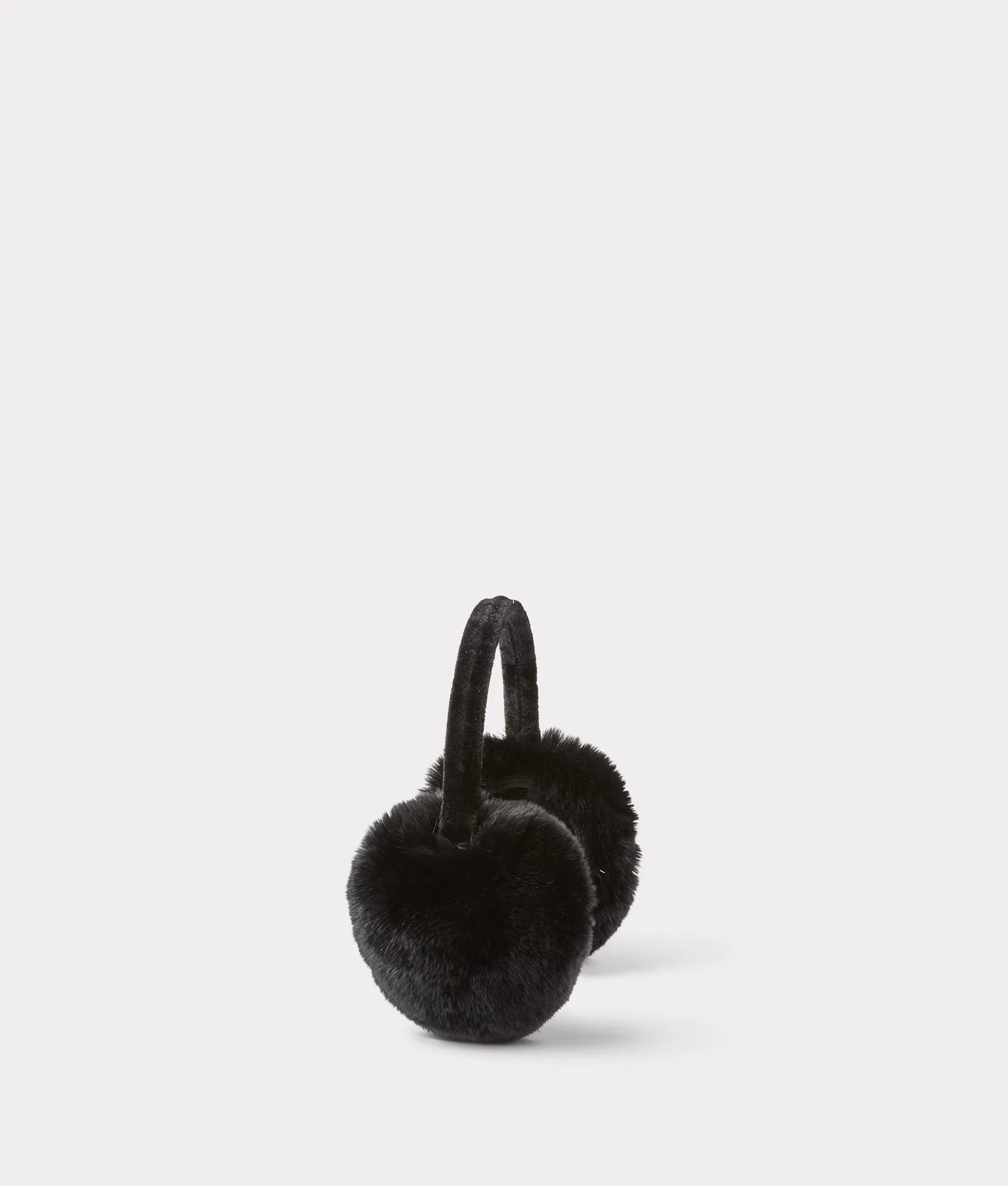 Rabbit Fur Earmuffs :: Black