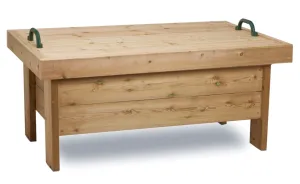 Raised Wooden Sandpit with Lid