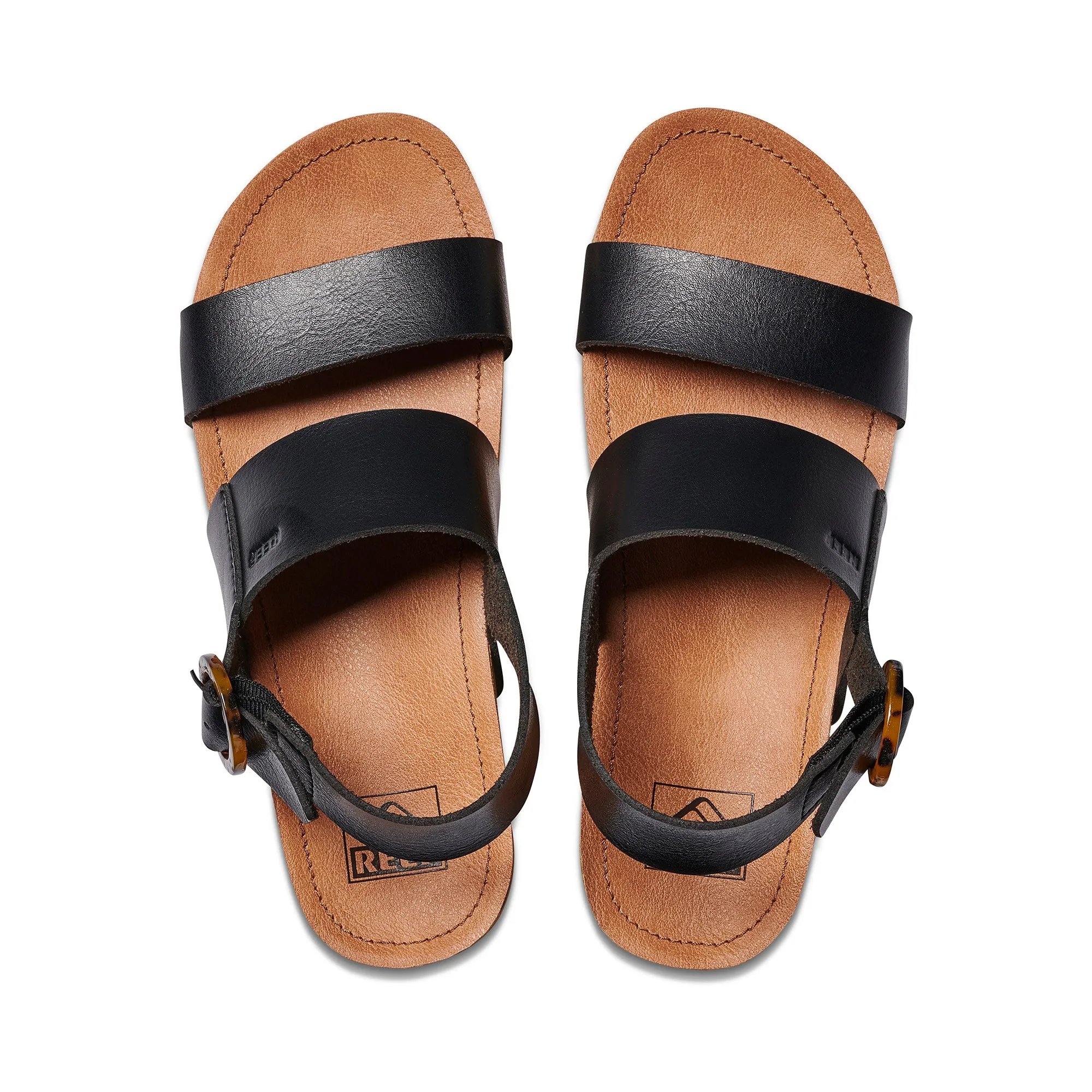 REEF CUSHION VISTA HI BUCKLE - BLACK/TAN