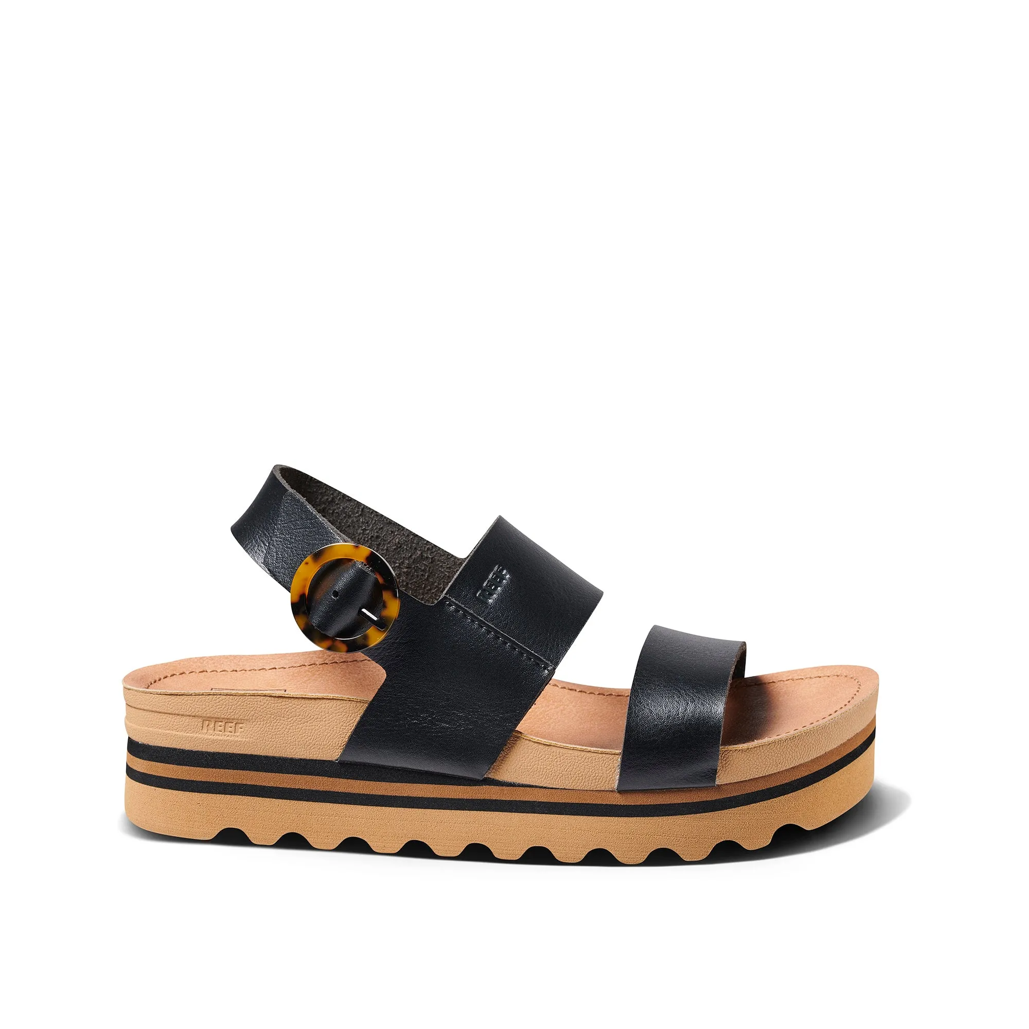 REEF CUSHION VISTA HI BUCKLE - BLACK/TAN