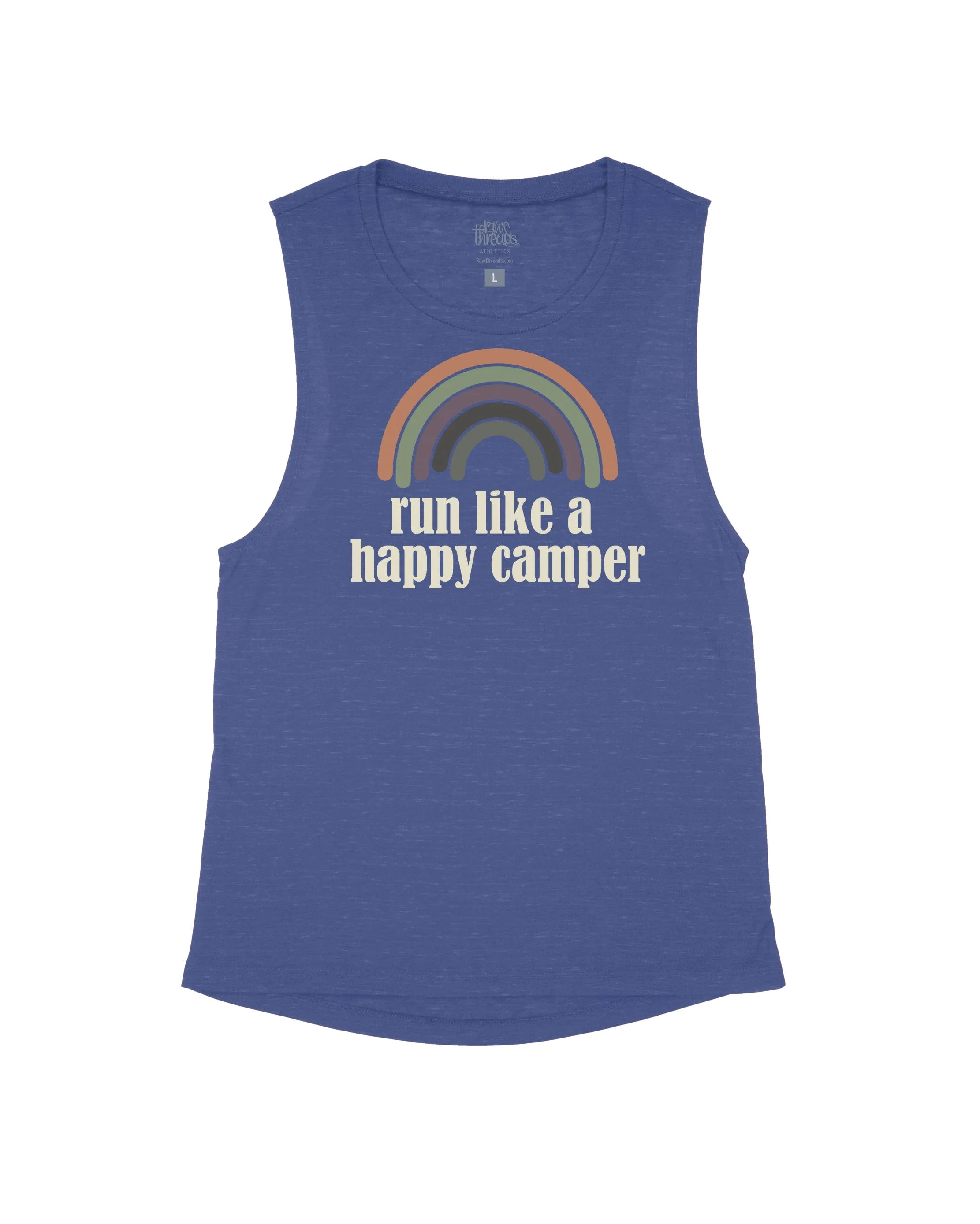 Retro Rainbow Run Like a Happy Camper