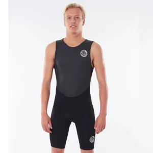 Rip Curl Dawn Patrol Short John Wetsuit - Black