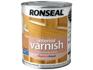Ronseal Interior Varnish Quick Dry Satin Pearwood 250Ml