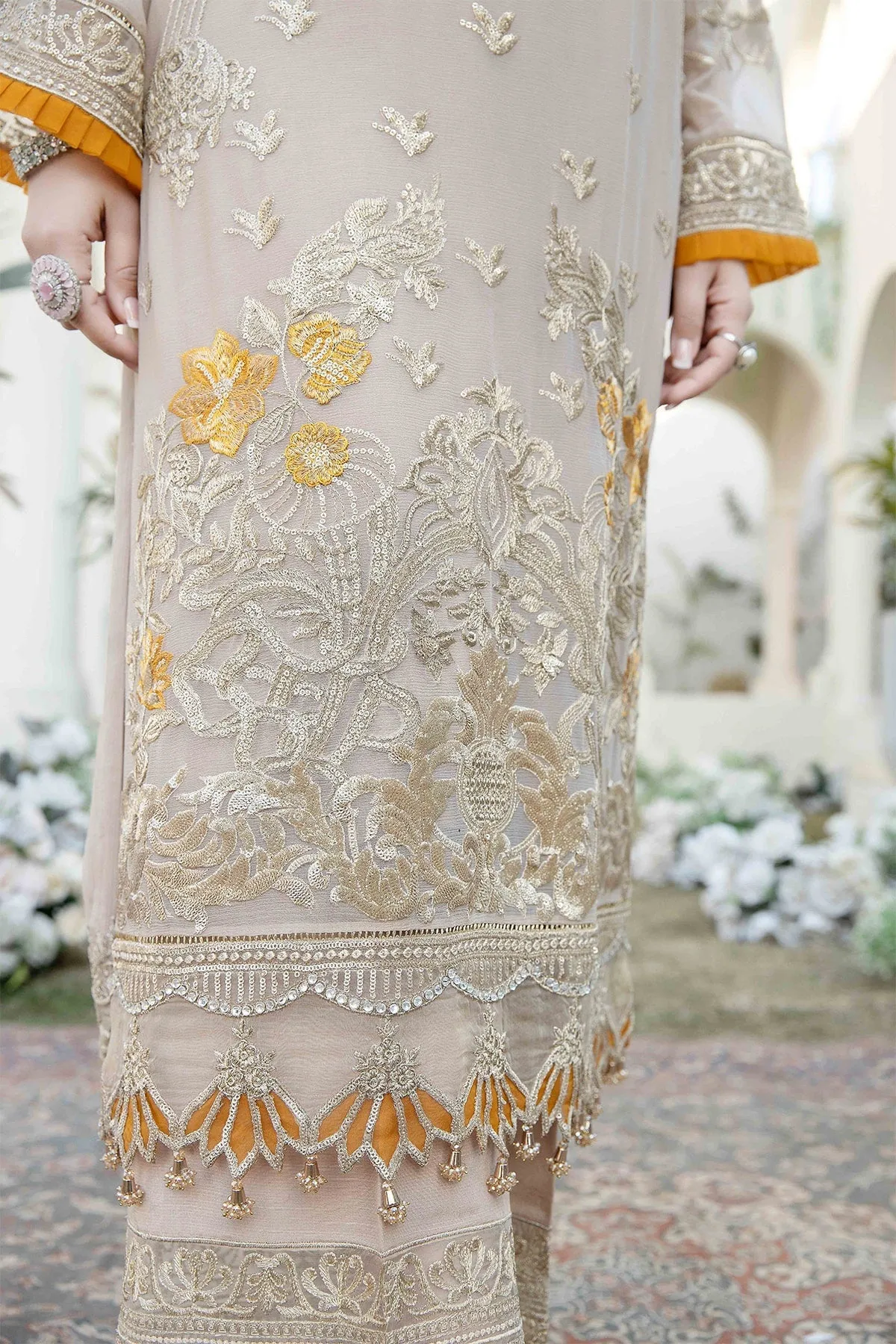 Royal Embroidered Kameez Trouser Pakistani Eid Dress
