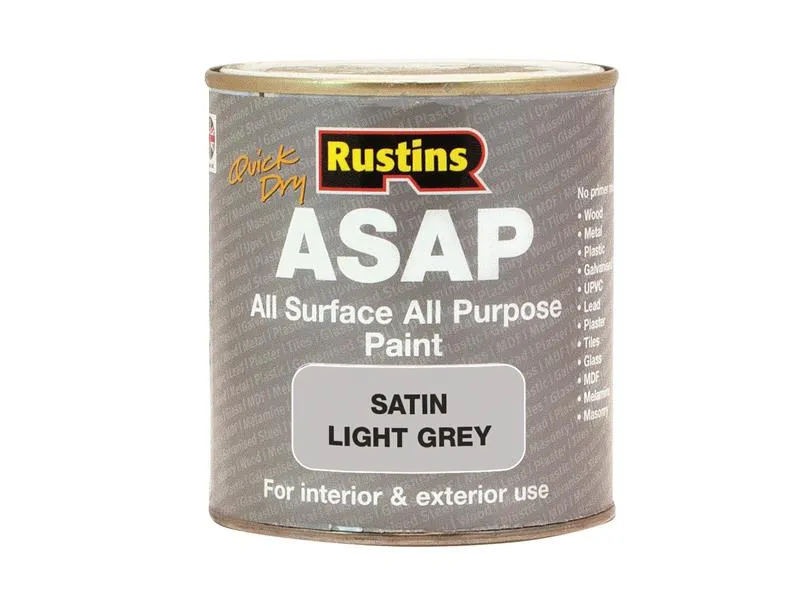 Rustins ASAP Paint Light Grey 500ml