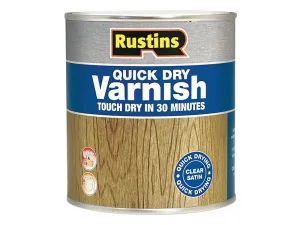 Rustins Quick Dry Varnish Satin Mahogany 250Ml