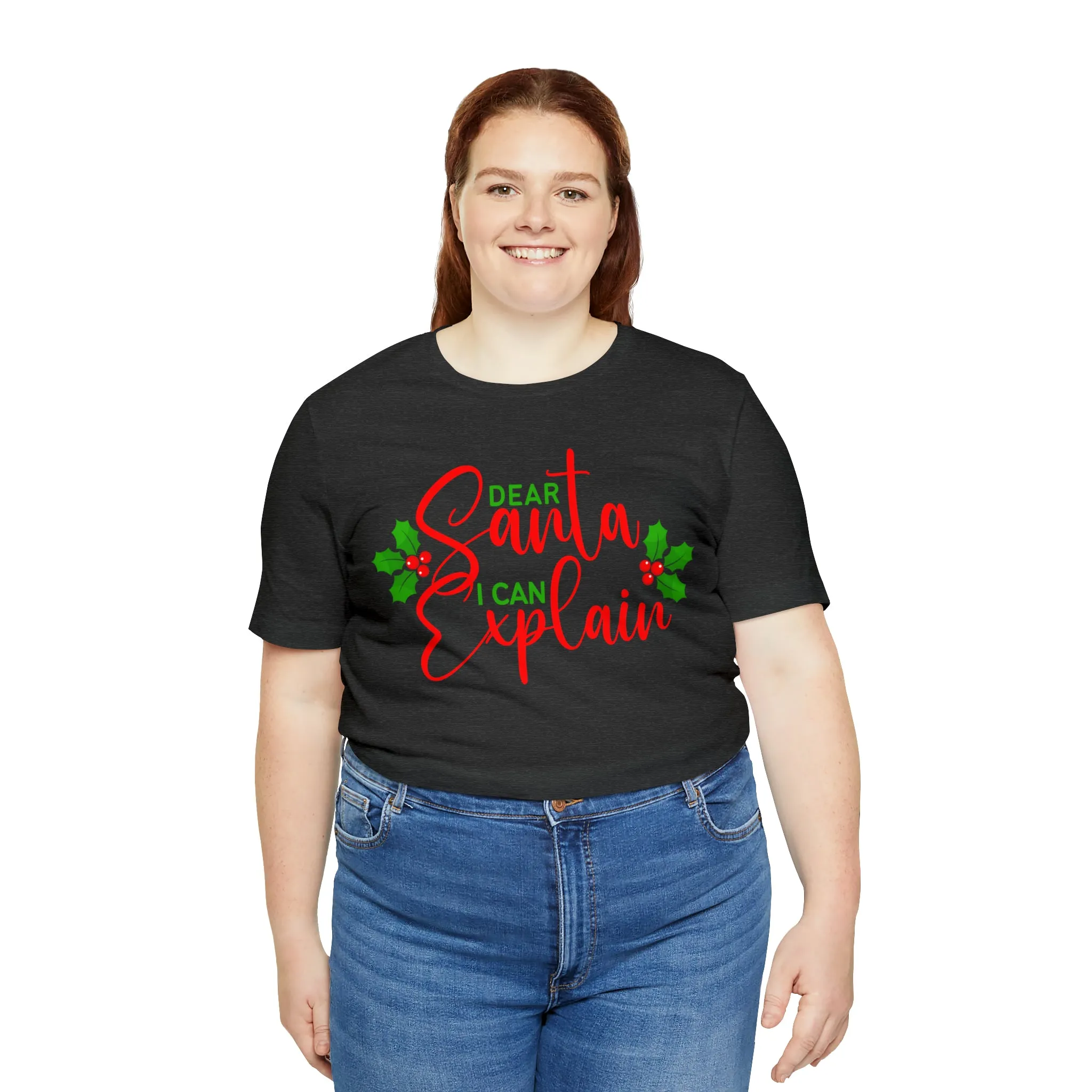 Santa I Can Explain T-Shirt | Festive XMas Tee |  Bella Canvas 3001 Unisex | Happy Holidays Short Sleeve T-shirt