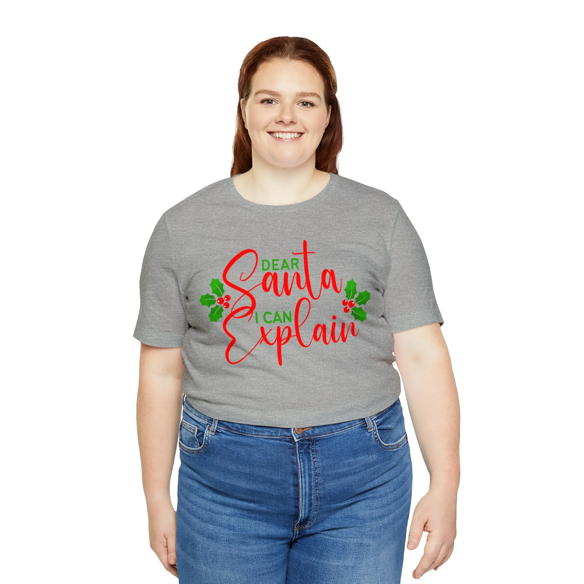 Santa I Can Explain T-Shirt | Festive XMas Tee |  Bella Canvas 3001 Unisex | Happy Holidays Short Sleeve T-shirt