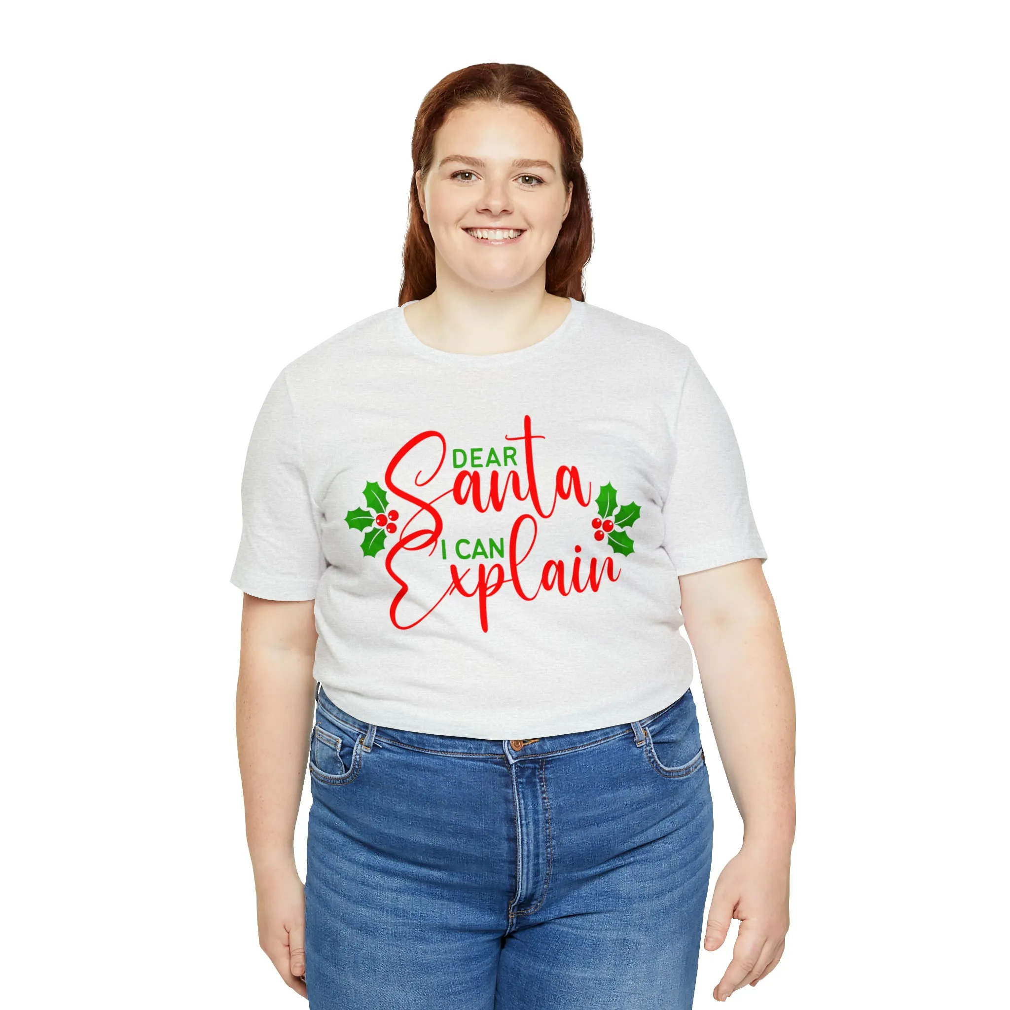 Santa I Can Explain T-Shirt | Festive XMas Tee |  Bella Canvas 3001 Unisex | Happy Holidays Short Sleeve T-shirt