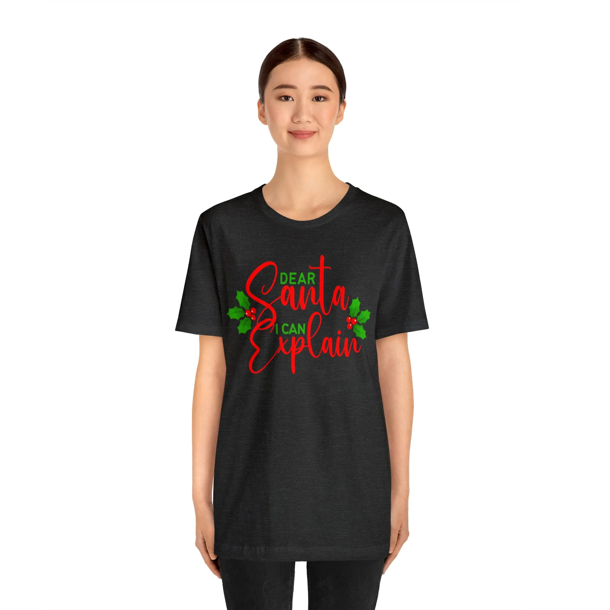 Santa I Can Explain T-Shirt | Festive XMas Tee |  Bella Canvas 3001 Unisex | Happy Holidays Short Sleeve T-shirt