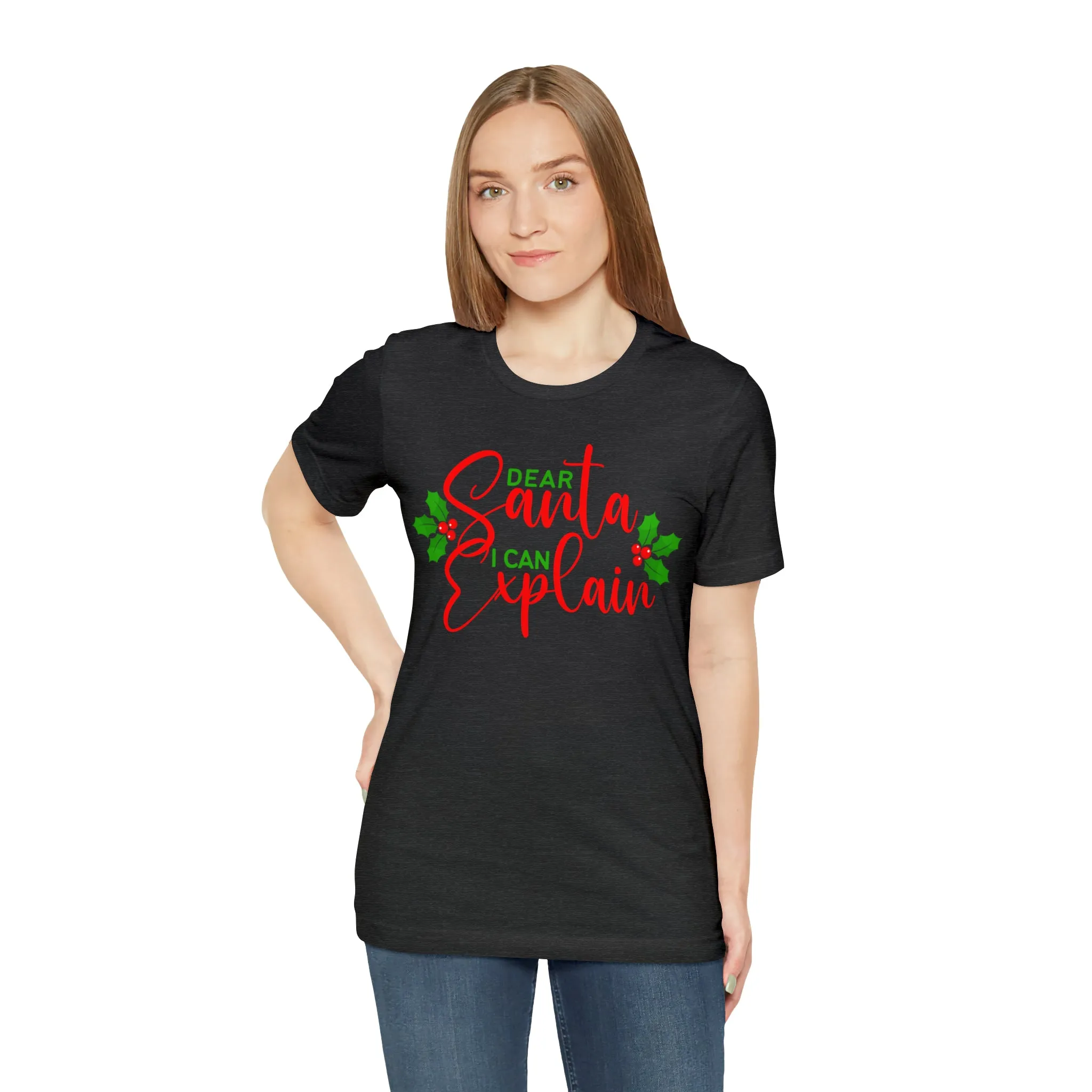 Santa I Can Explain T-Shirt | Festive XMas Tee |  Bella Canvas 3001 Unisex | Happy Holidays Short Sleeve T-shirt