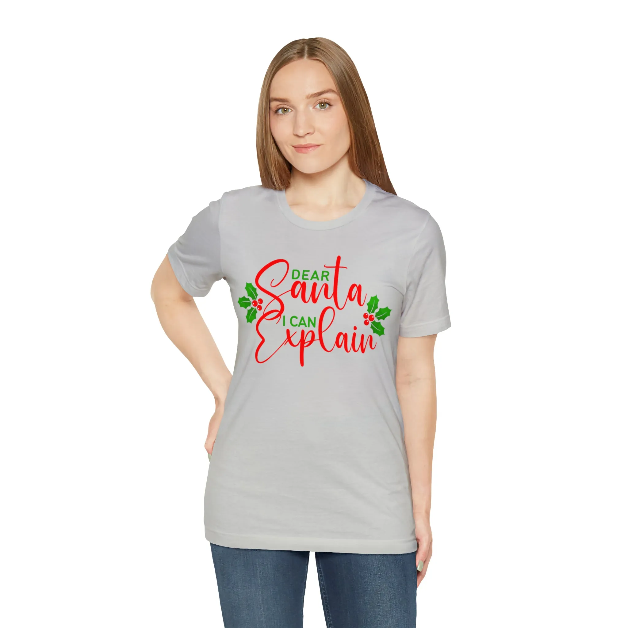 Santa I Can Explain T-Shirt | Festive XMas Tee |  Bella Canvas 3001 Unisex | Happy Holidays Short Sleeve T-shirt