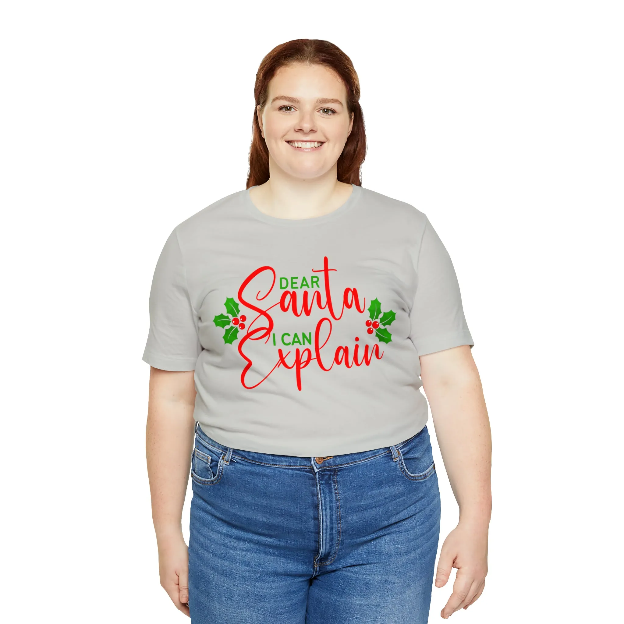 Santa I Can Explain T-Shirt | Festive XMas Tee |  Bella Canvas 3001 Unisex | Happy Holidays Short Sleeve T-shirt