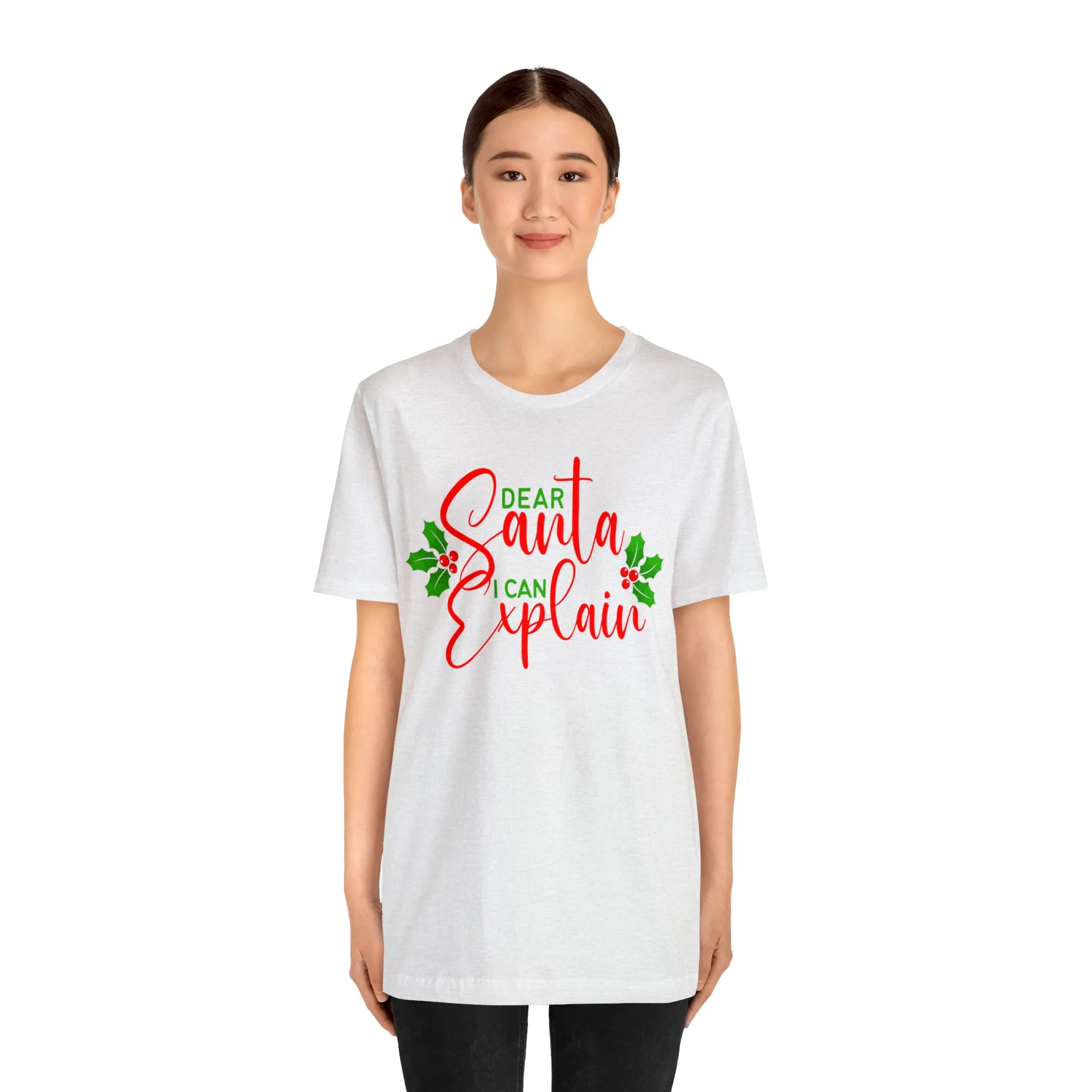 Santa I Can Explain T-Shirt | Festive XMas Tee |  Bella Canvas 3001 Unisex | Happy Holidays Short Sleeve T-shirt