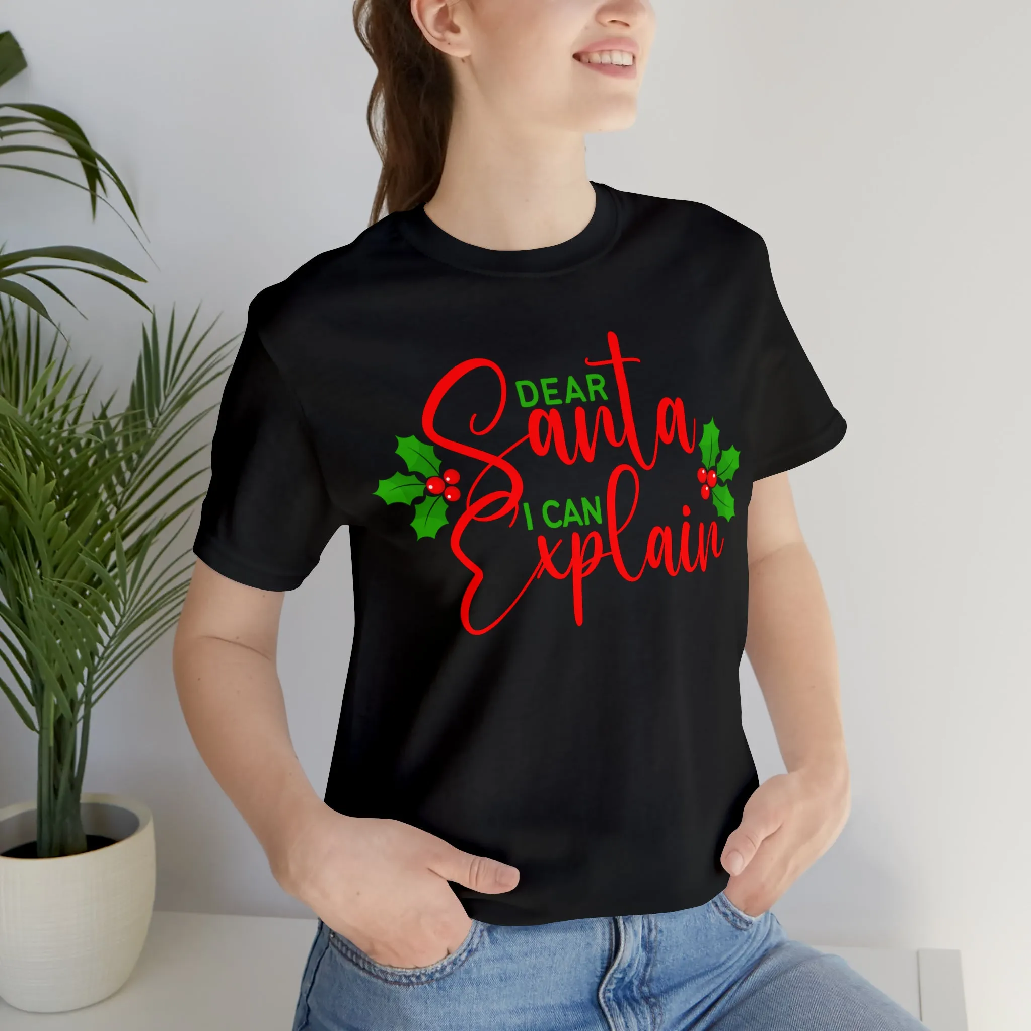 Santa I Can Explain T-Shirt | Festive XMas Tee |  Bella Canvas 3001 Unisex | Happy Holidays Short Sleeve T-shirt