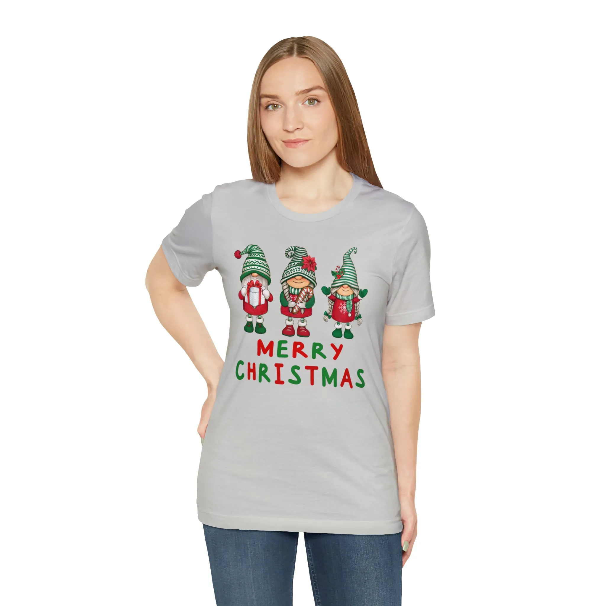 Santa's Helpers Merry Christmas T-Shirt | Festive XMas Tee |  Bella Canvas 3001 Unisex | Happy Holidays Short Sleeve Tshirt
