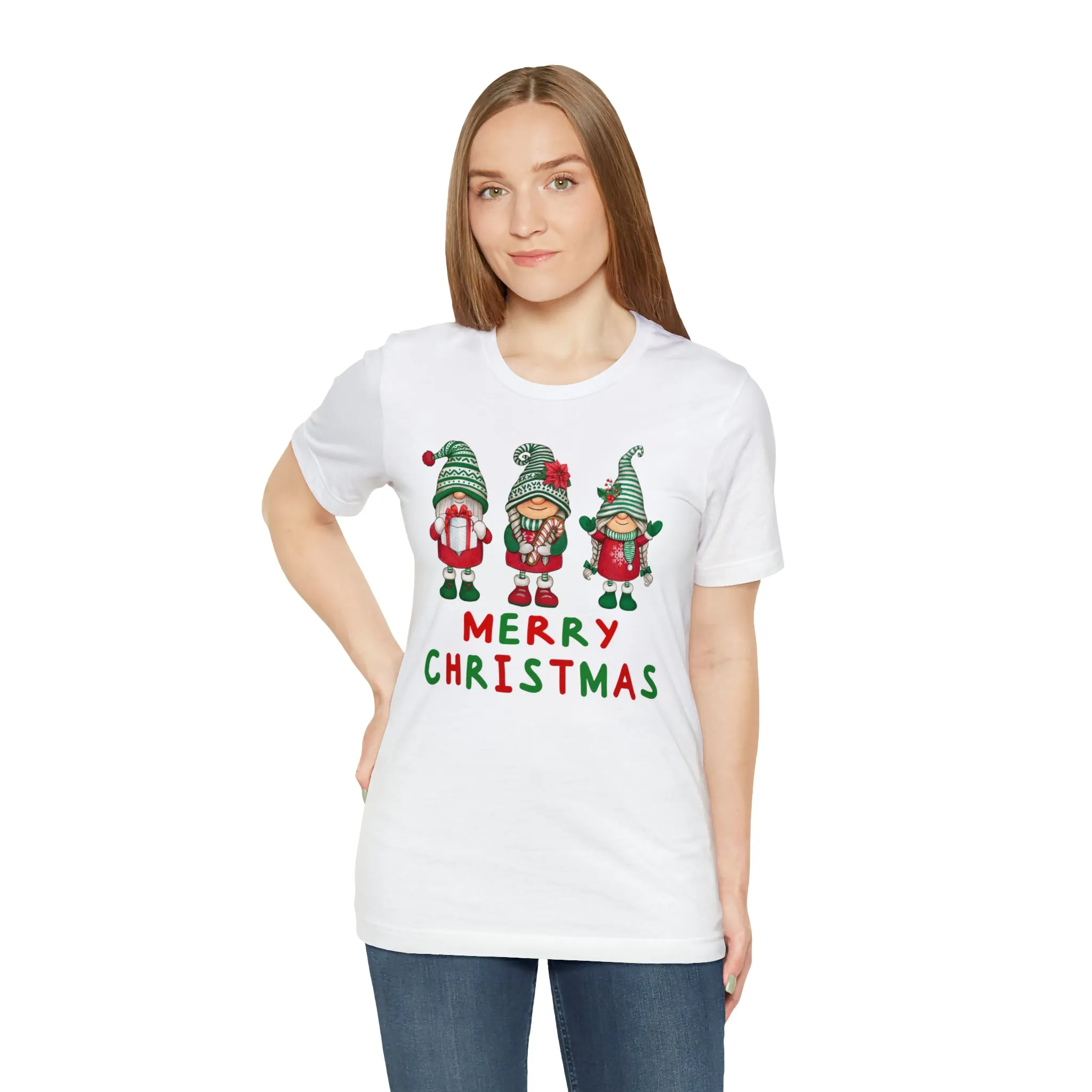 Santa's Helpers Merry Christmas T-Shirt | Festive XMas Tee |  Bella Canvas 3001 Unisex | Happy Holidays Short Sleeve Tshirt