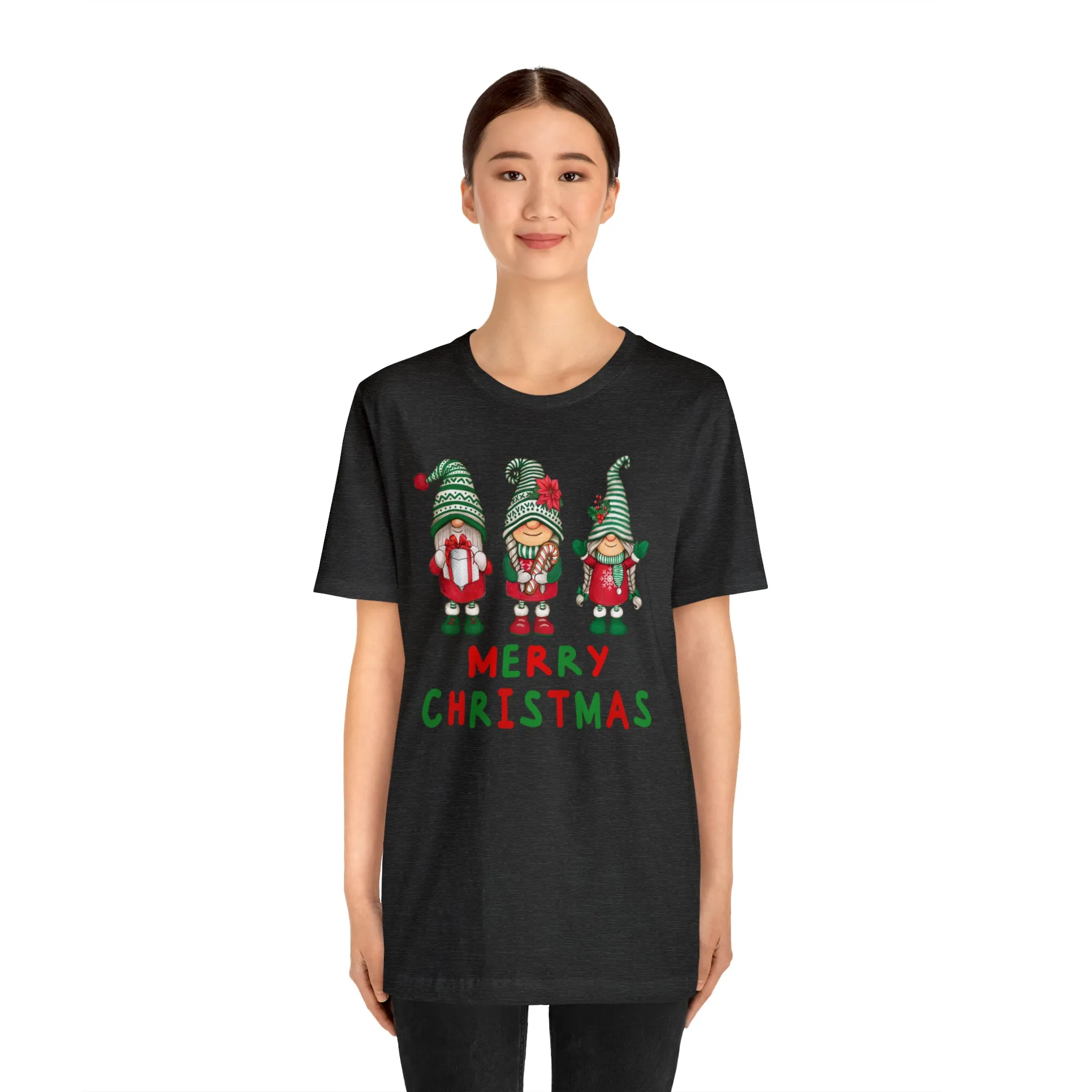 Santa's Helpers Merry Christmas T-Shirt | Festive XMas Tee |  Bella Canvas 3001 Unisex | Happy Holidays Short Sleeve Tshirt