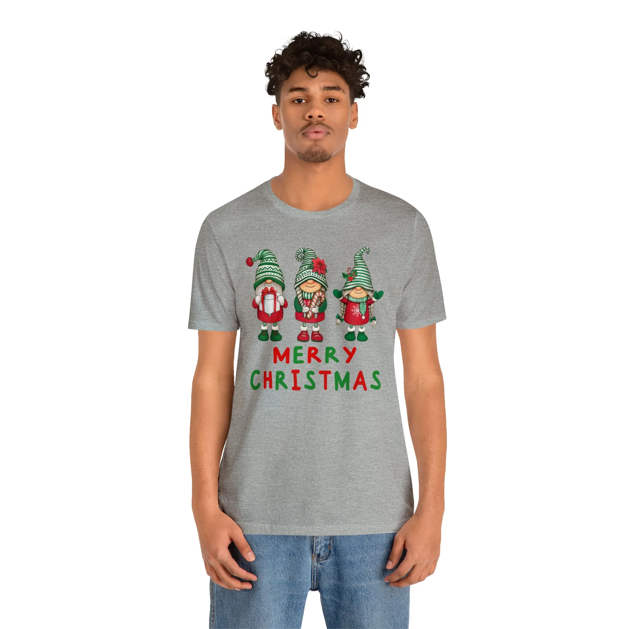 Santa's Helpers Merry Christmas T-Shirt | Festive XMas Tee |  Bella Canvas 3001 Unisex | Happy Holidays Short Sleeve Tshirt