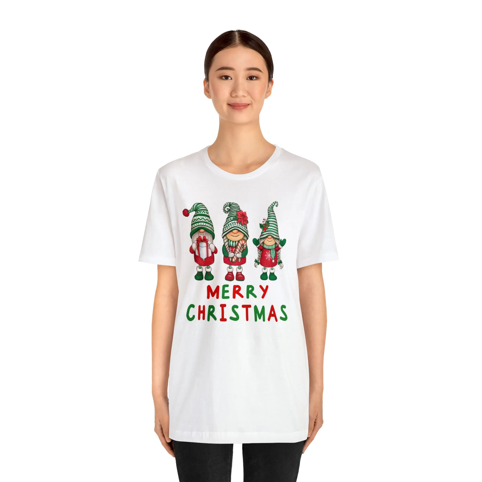 Santa's Helpers Merry Christmas T-Shirt | Festive XMas Tee |  Bella Canvas 3001 Unisex | Happy Holidays Short Sleeve Tshirt