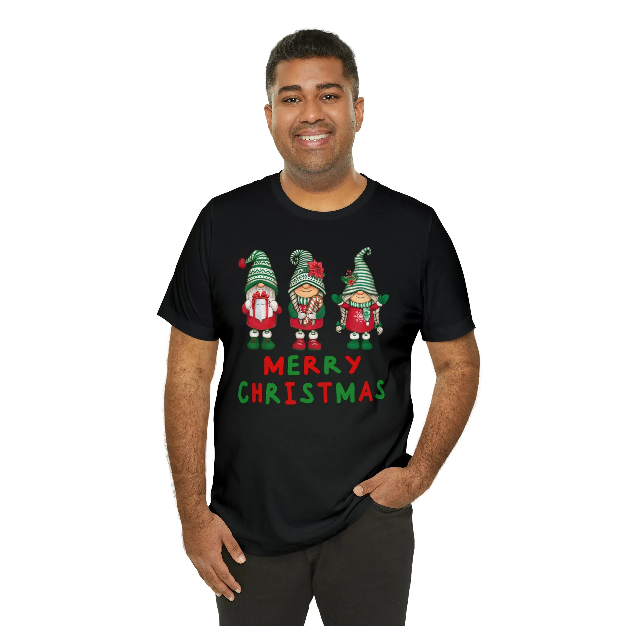 Santa's Helpers Merry Christmas T-Shirt | Festive XMas Tee |  Bella Canvas 3001 Unisex | Happy Holidays Short Sleeve Tshirt