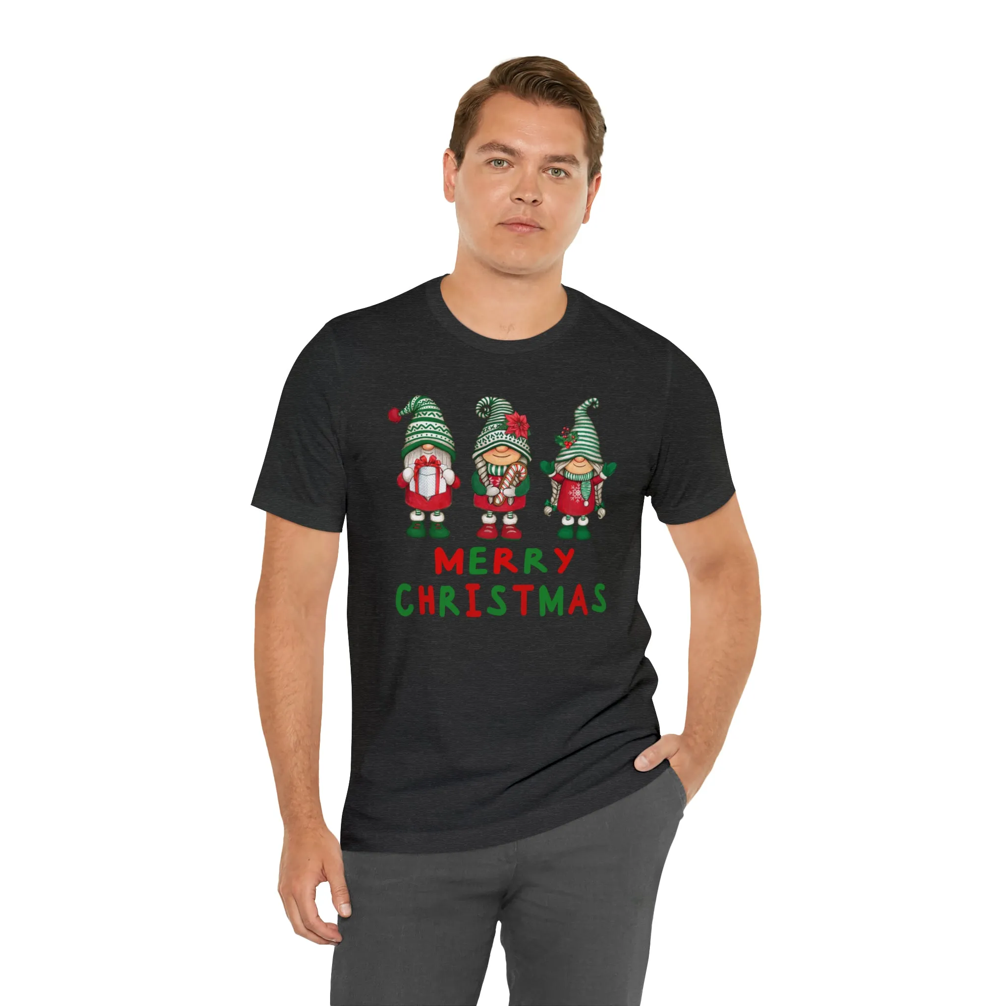 Santa's Helpers Merry Christmas T-Shirt | Festive XMas Tee |  Bella Canvas 3001 Unisex | Happy Holidays Short Sleeve Tshirt