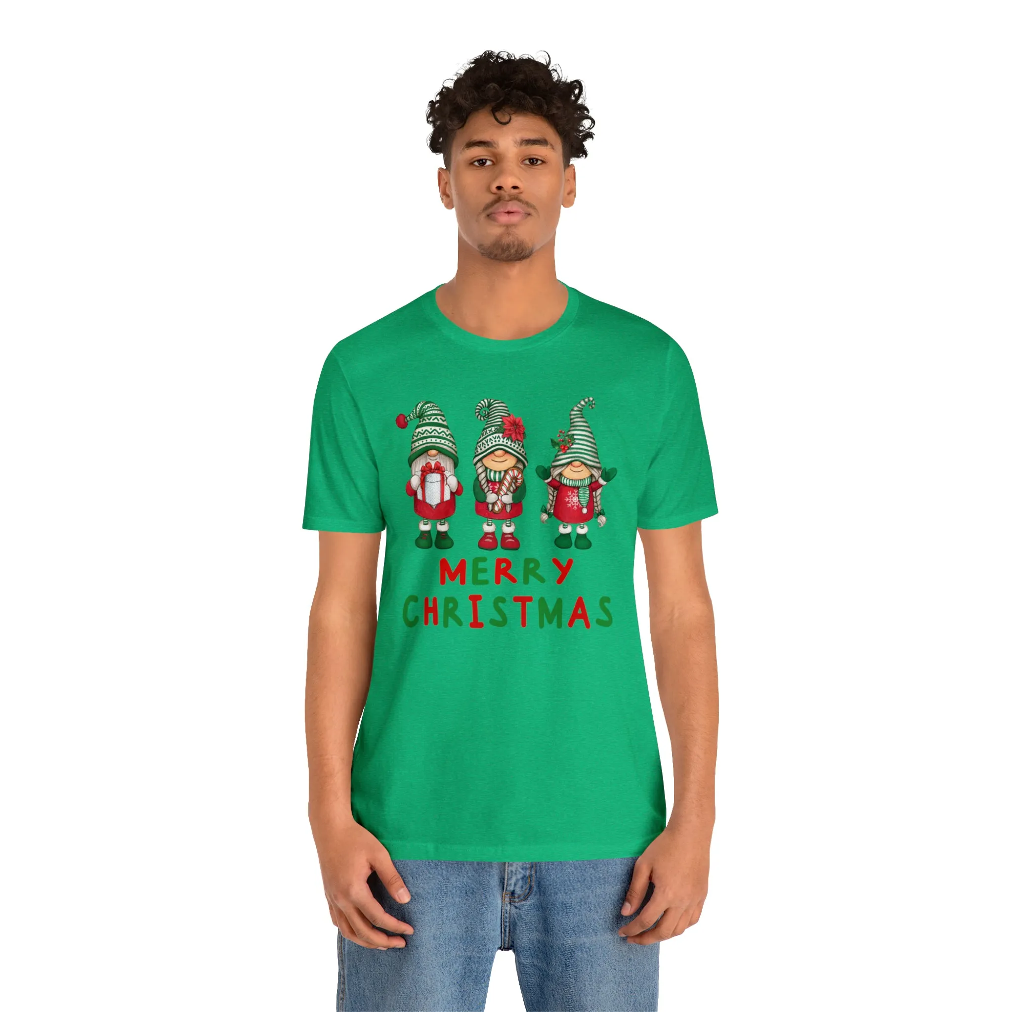 Santa's Helpers Merry Christmas T-Shirt | Festive XMas Tee |  Bella Canvas 3001 Unisex | Happy Holidays Short Sleeve Tshirt