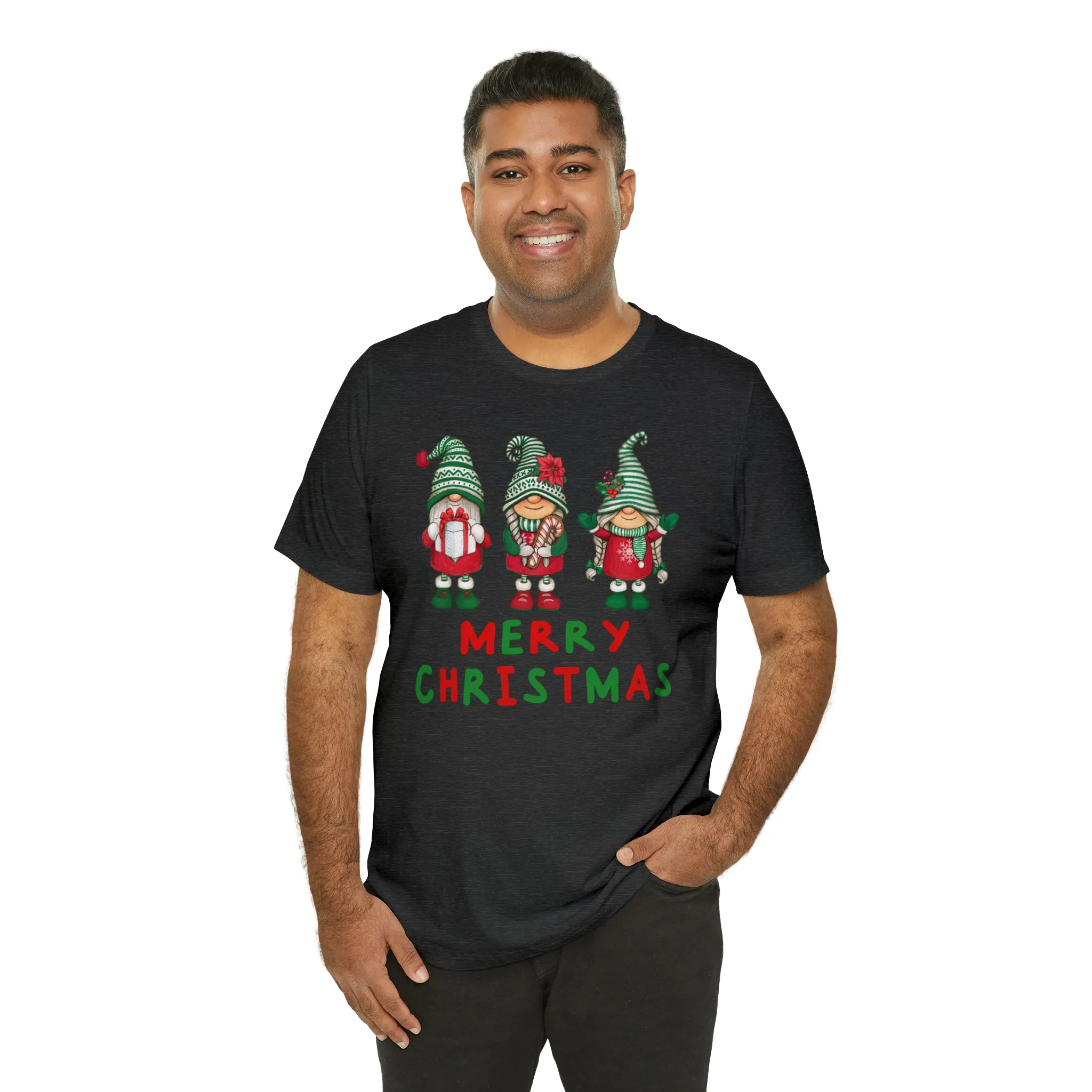 Santa's Helpers Merry Christmas T-Shirt | Festive XMas Tee |  Bella Canvas 3001 Unisex | Happy Holidays Short Sleeve Tshirt