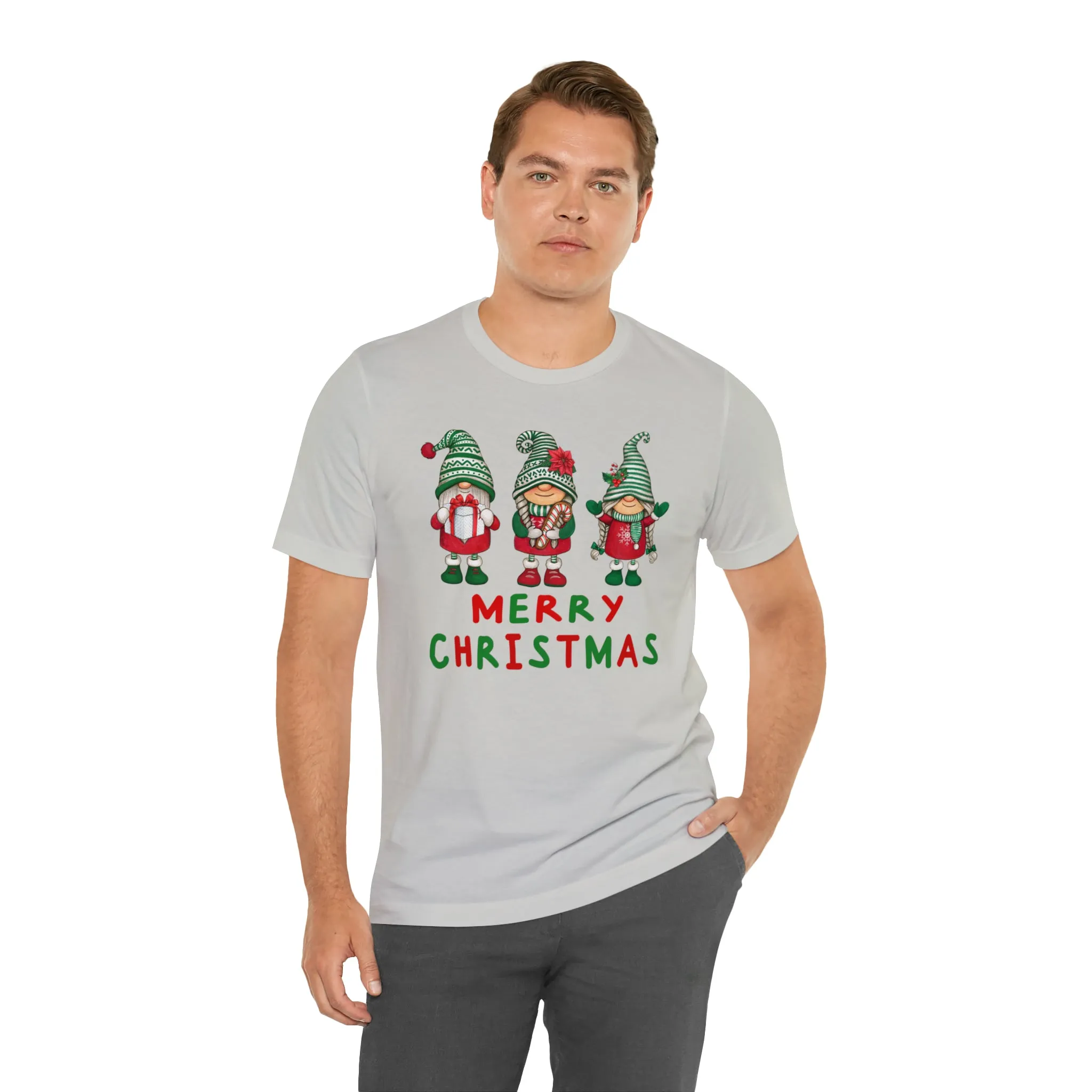 Santa's Helpers Merry Christmas T-Shirt | Festive XMas Tee |  Bella Canvas 3001 Unisex | Happy Holidays Short Sleeve Tshirt