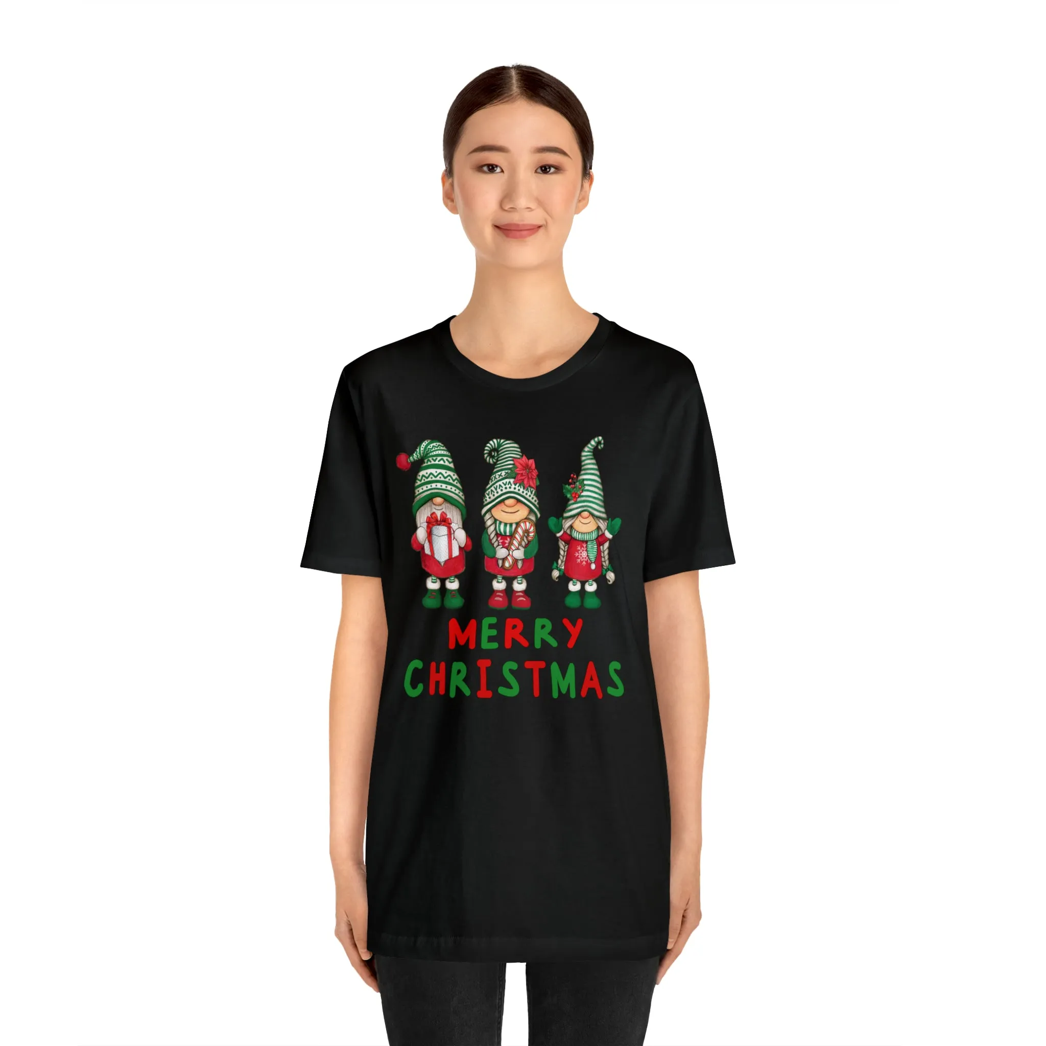 Santa's Helpers Merry Christmas T-Shirt | Festive XMas Tee |  Bella Canvas 3001 Unisex | Happy Holidays Short Sleeve Tshirt
