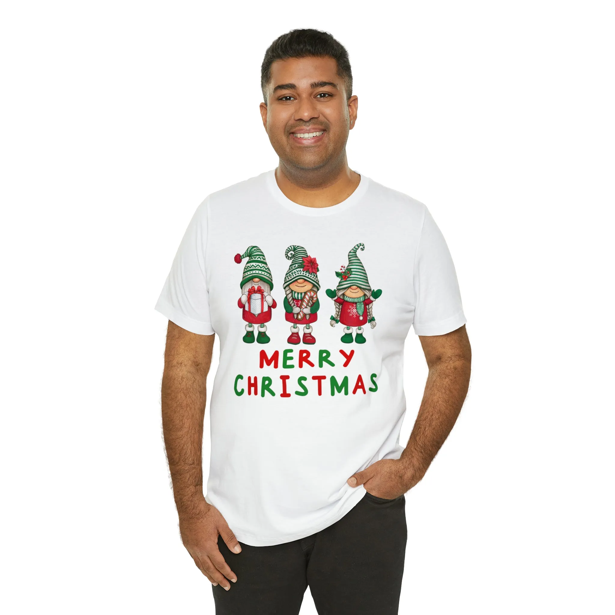 Santa's Helpers Merry Christmas T-Shirt | Festive XMas Tee |  Bella Canvas 3001 Unisex | Happy Holidays Short Sleeve Tshirt