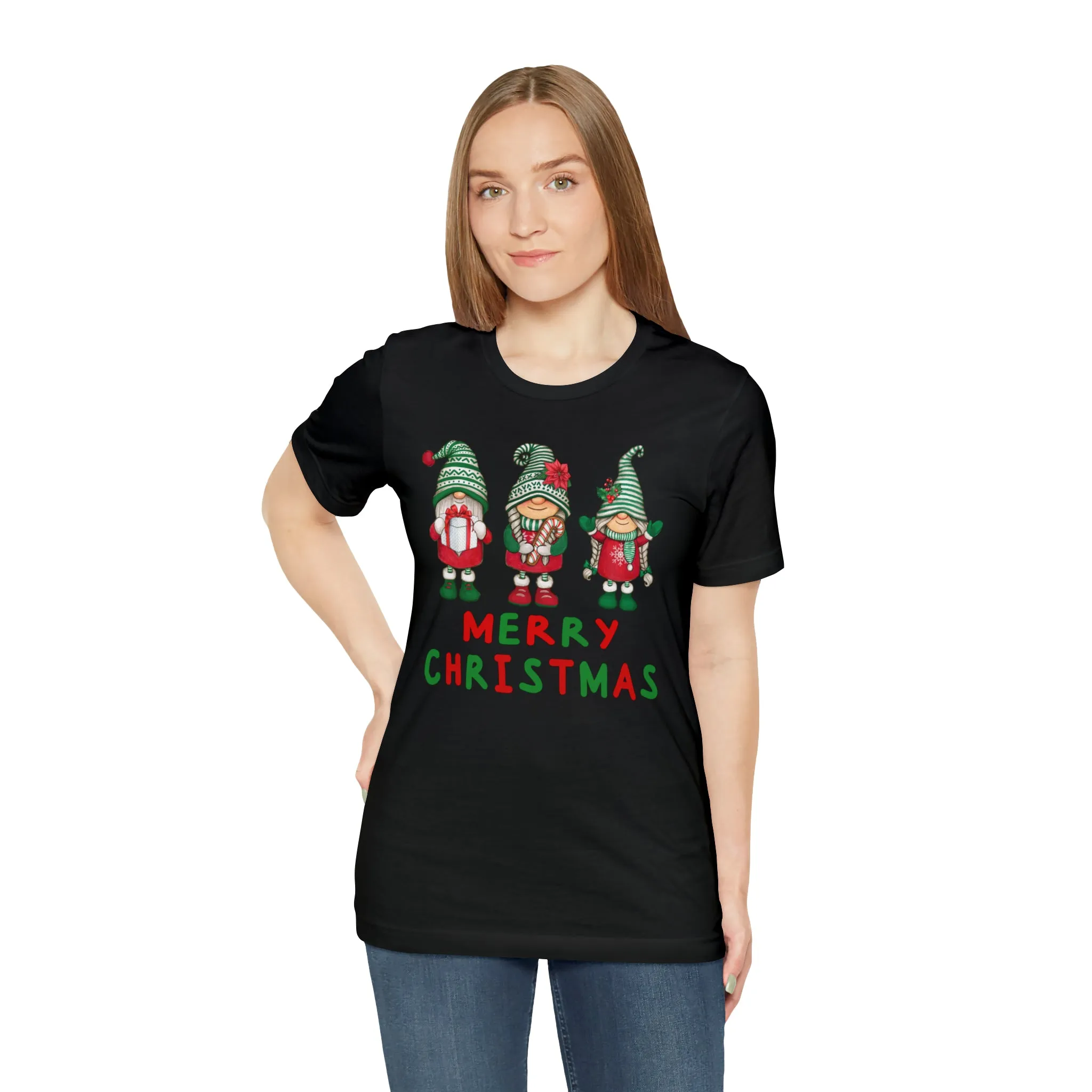 Santa's Helpers Merry Christmas T-Shirt | Festive XMas Tee |  Bella Canvas 3001 Unisex | Happy Holidays Short Sleeve Tshirt