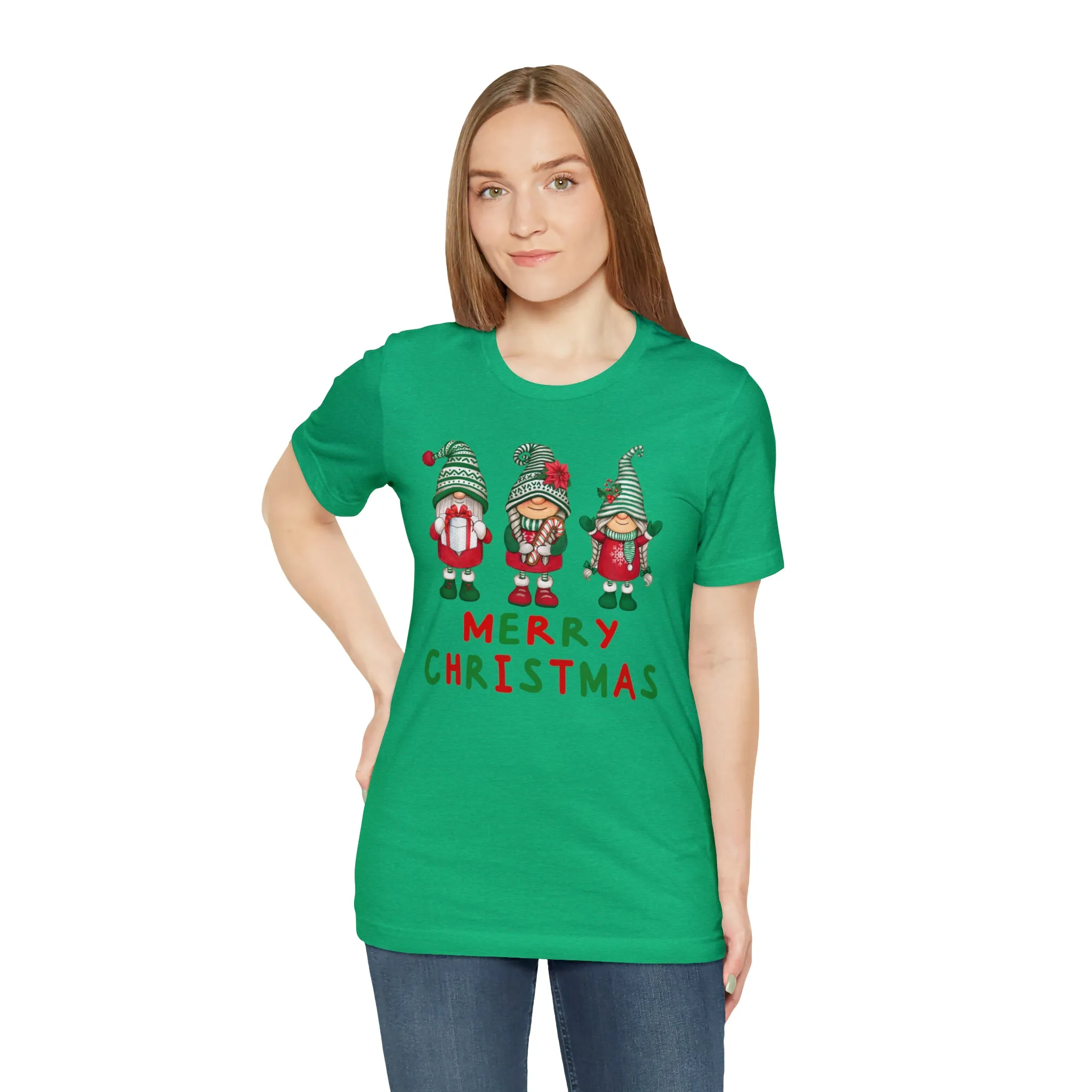 Santa's Helpers Merry Christmas T-Shirt | Festive XMas Tee |  Bella Canvas 3001 Unisex | Happy Holidays Short Sleeve Tshirt