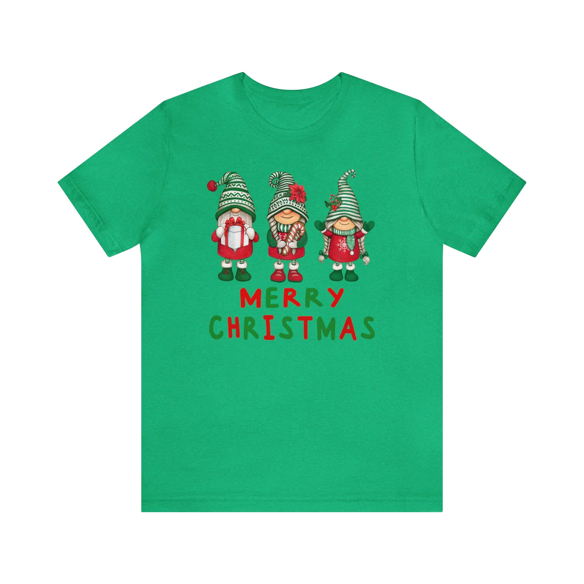 Santa's Helpers Merry Christmas T-Shirt | Festive XMas Tee |  Bella Canvas 3001 Unisex | Happy Holidays Short Sleeve Tshirt
