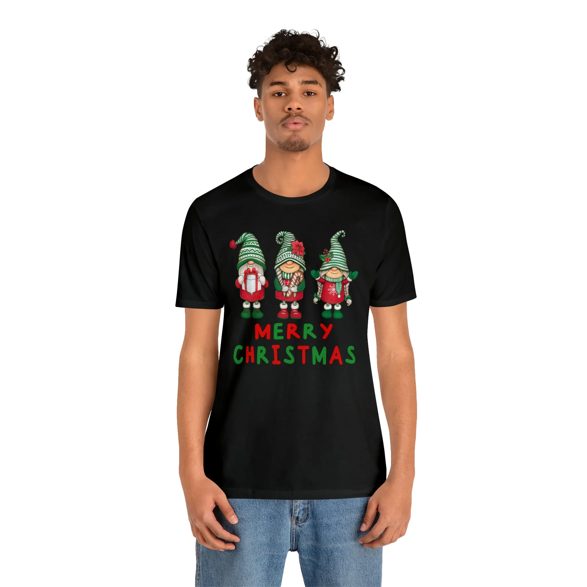 Santa's Helpers Merry Christmas T-Shirt | Festive XMas Tee |  Bella Canvas 3001 Unisex | Happy Holidays Short Sleeve Tshirt
