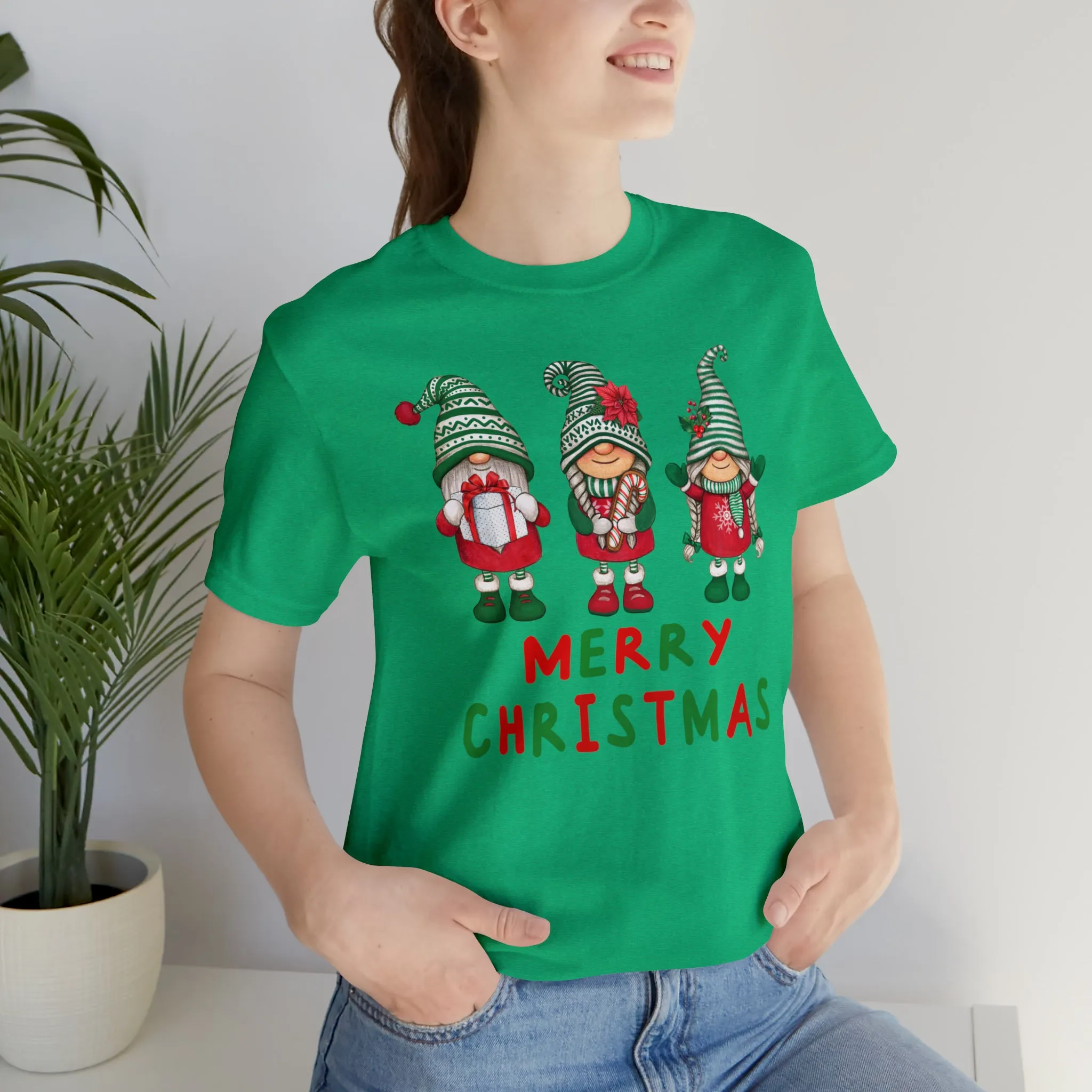 Santa's Helpers Merry Christmas T-Shirt | Festive XMas Tee |  Bella Canvas 3001 Unisex | Happy Holidays Short Sleeve Tshirt