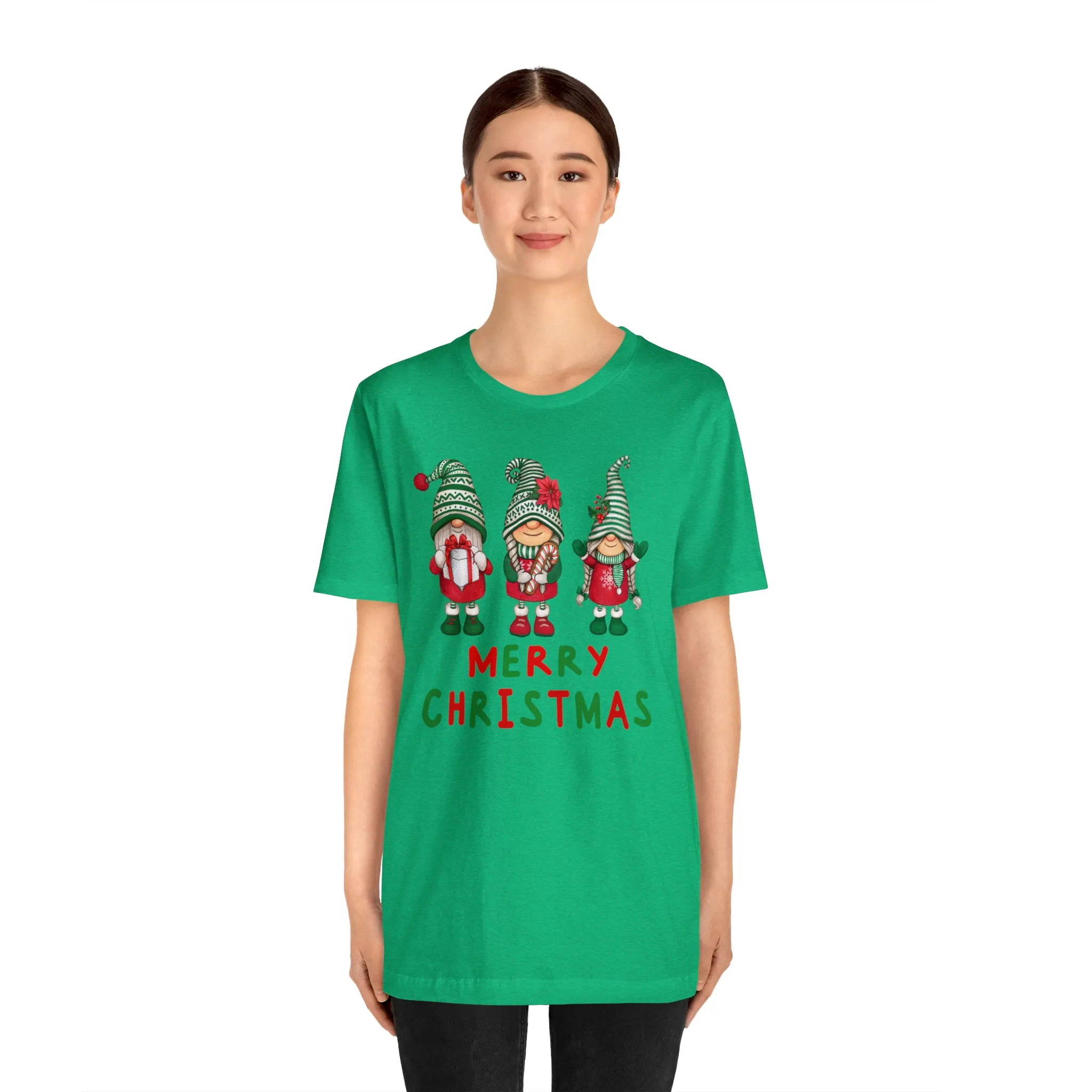 Santa's Helpers Merry Christmas T-Shirt | Festive XMas Tee |  Bella Canvas 3001 Unisex | Happy Holidays Short Sleeve Tshirt