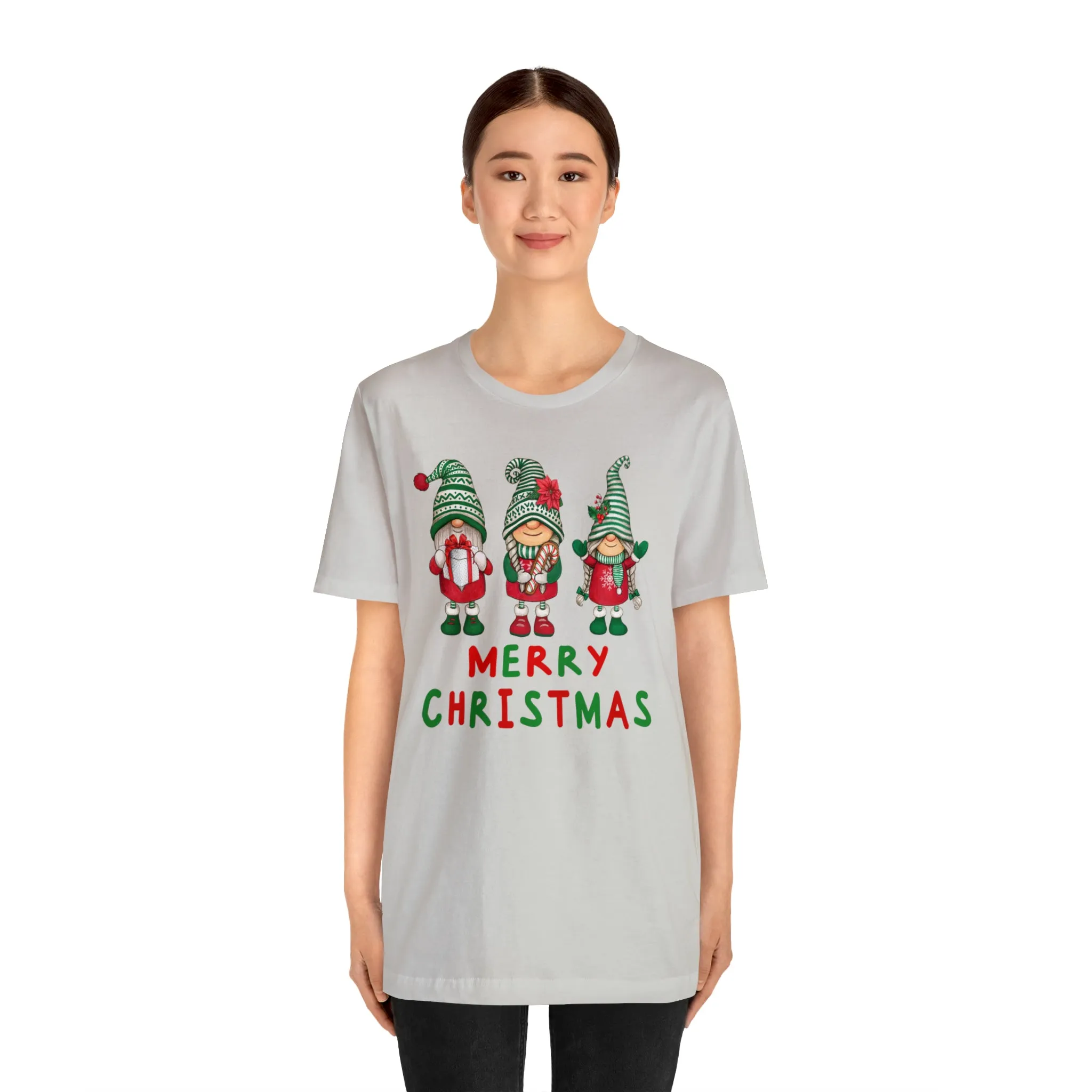 Santa's Helpers Merry Christmas T-Shirt | Festive XMas Tee |  Bella Canvas 3001 Unisex | Happy Holidays Short Sleeve Tshirt