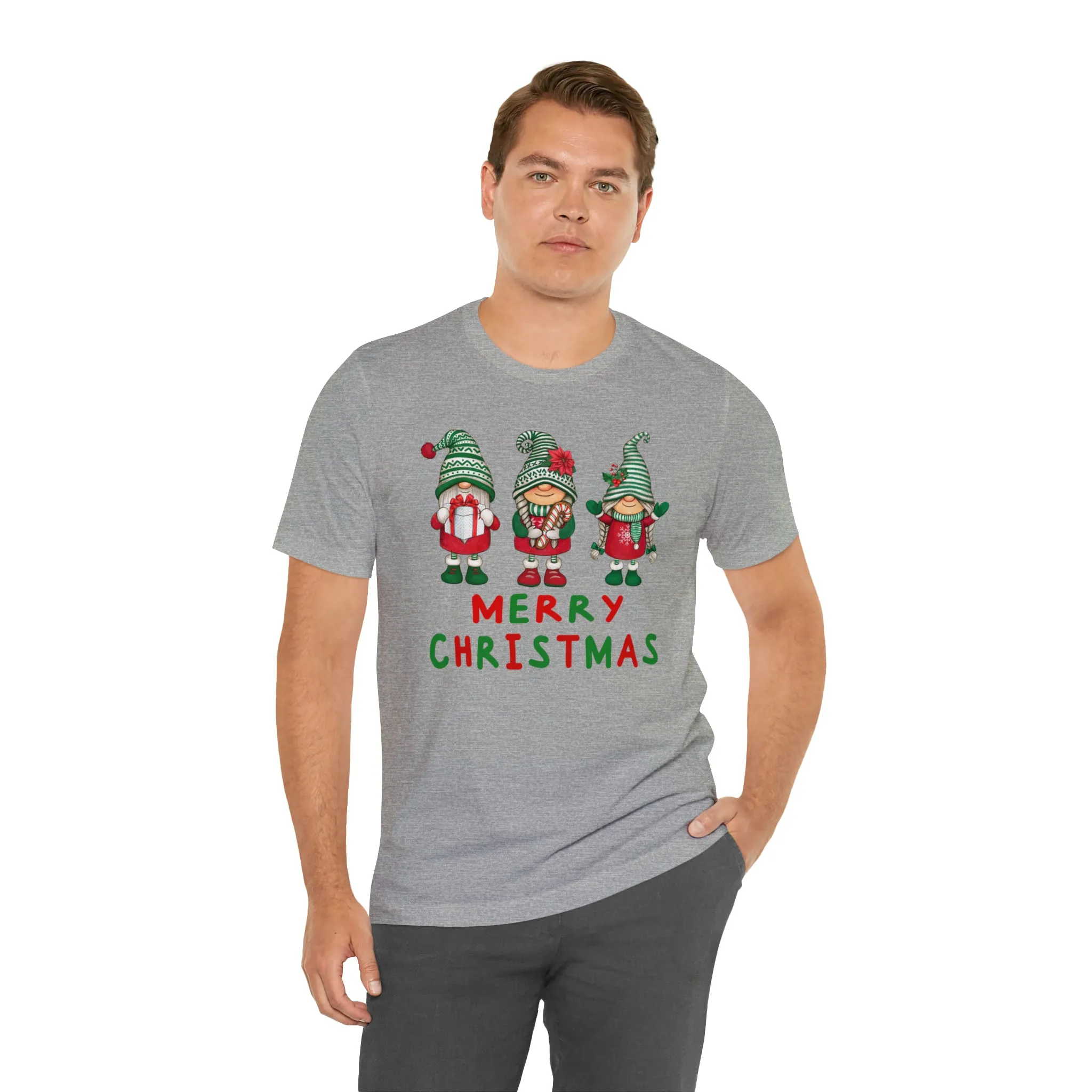 Santa's Helpers Merry Christmas T-Shirt | Festive XMas Tee |  Bella Canvas 3001 Unisex | Happy Holidays Short Sleeve Tshirt