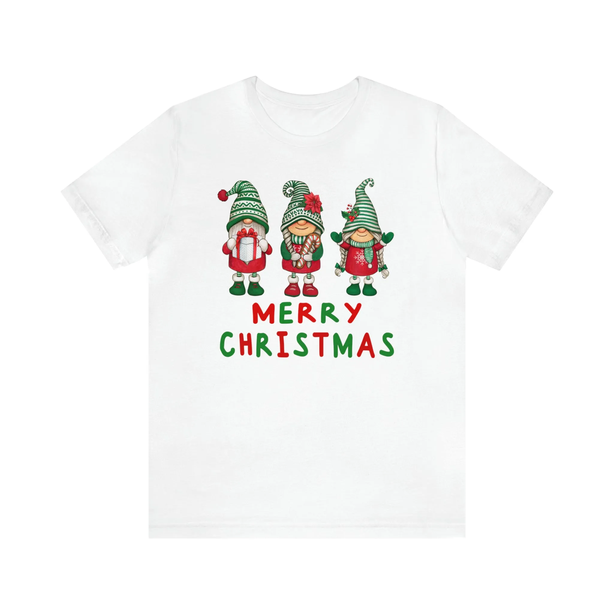 Santa's Helpers Merry Christmas T-Shirt | Festive XMas Tee |  Bella Canvas 3001 Unisex | Happy Holidays Short Sleeve Tshirt