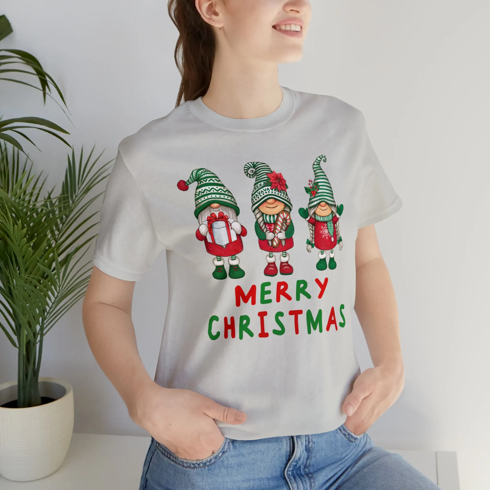Santa's Helpers Merry Christmas T-Shirt | Festive XMas Tee |  Bella Canvas 3001 Unisex | Happy Holidays Short Sleeve Tshirt