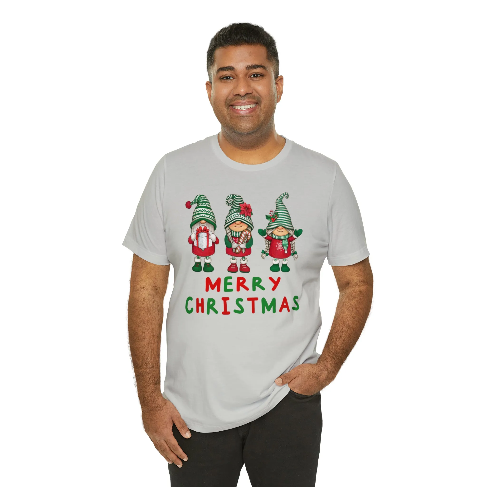 Santa's Helpers Merry Christmas T-Shirt | Festive XMas Tee |  Bella Canvas 3001 Unisex | Happy Holidays Short Sleeve Tshirt