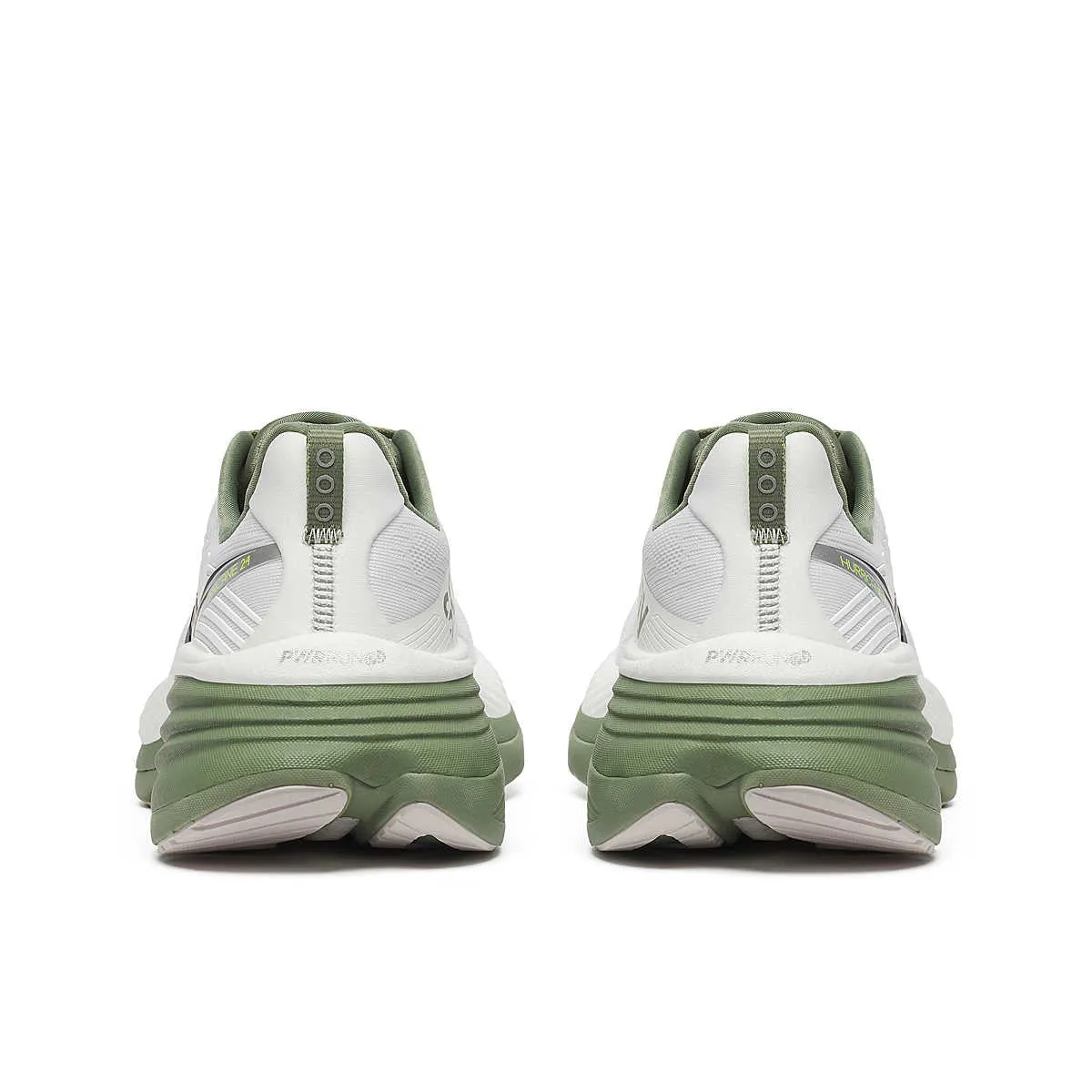 Saucony Hurricane 24 (Mens) - White/Olivine