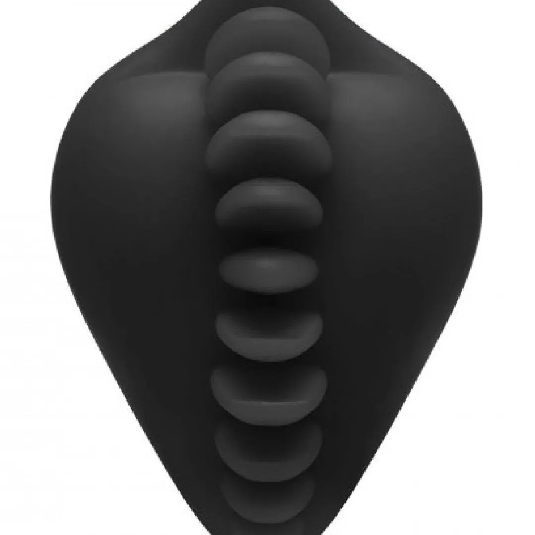 Shagger Extreme Textured Dildo Base for Harness Play by Bumpher  - Black