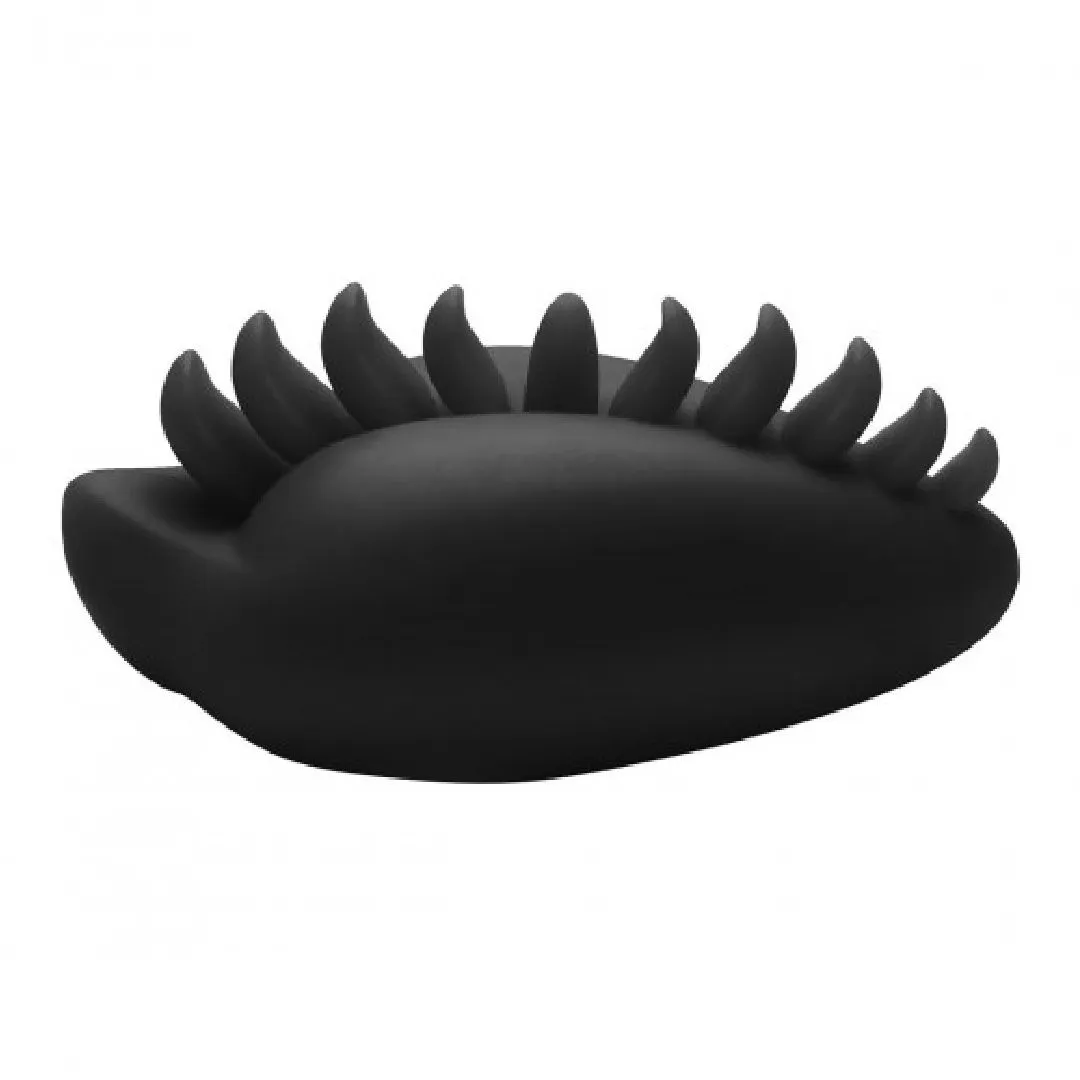 Shagger Extreme Textured Dildo Base for Harness Play by Bumpher  - Black